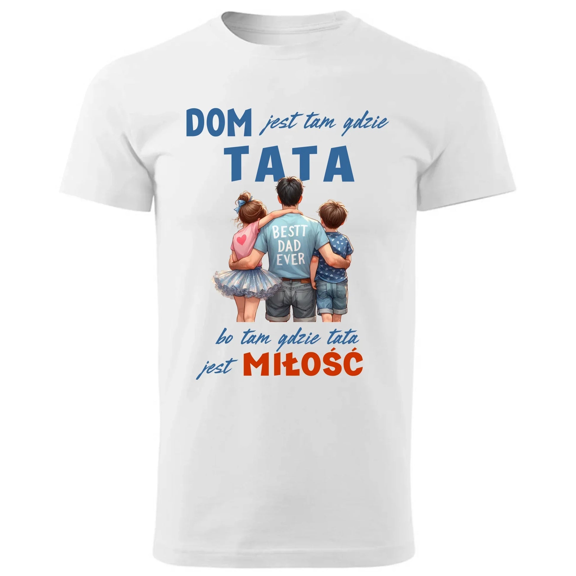 Dom jest tam gdzie tata | Koszulka męska dla taty DT37 - StoryCups.pl