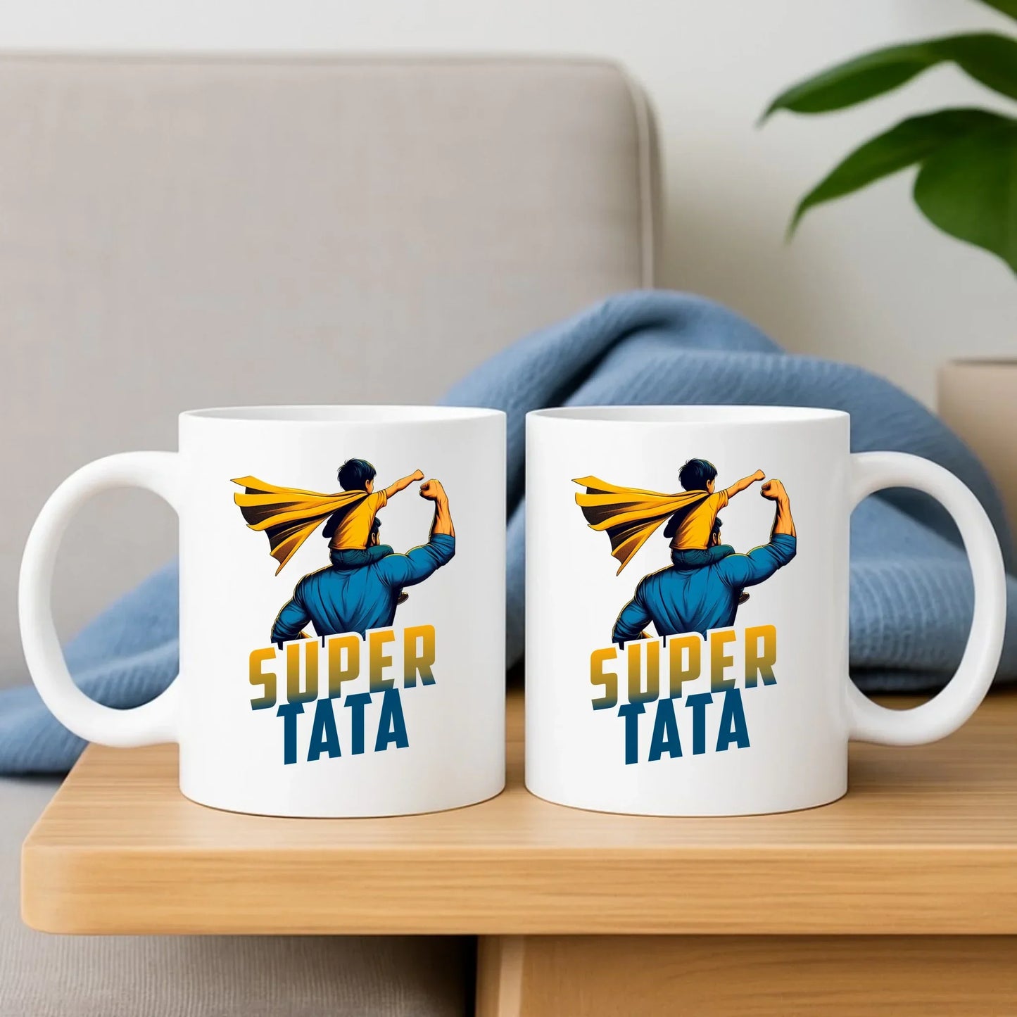Super tata | Zestaw poduszka i kubek dla taty DT38 - StoryCups.pl