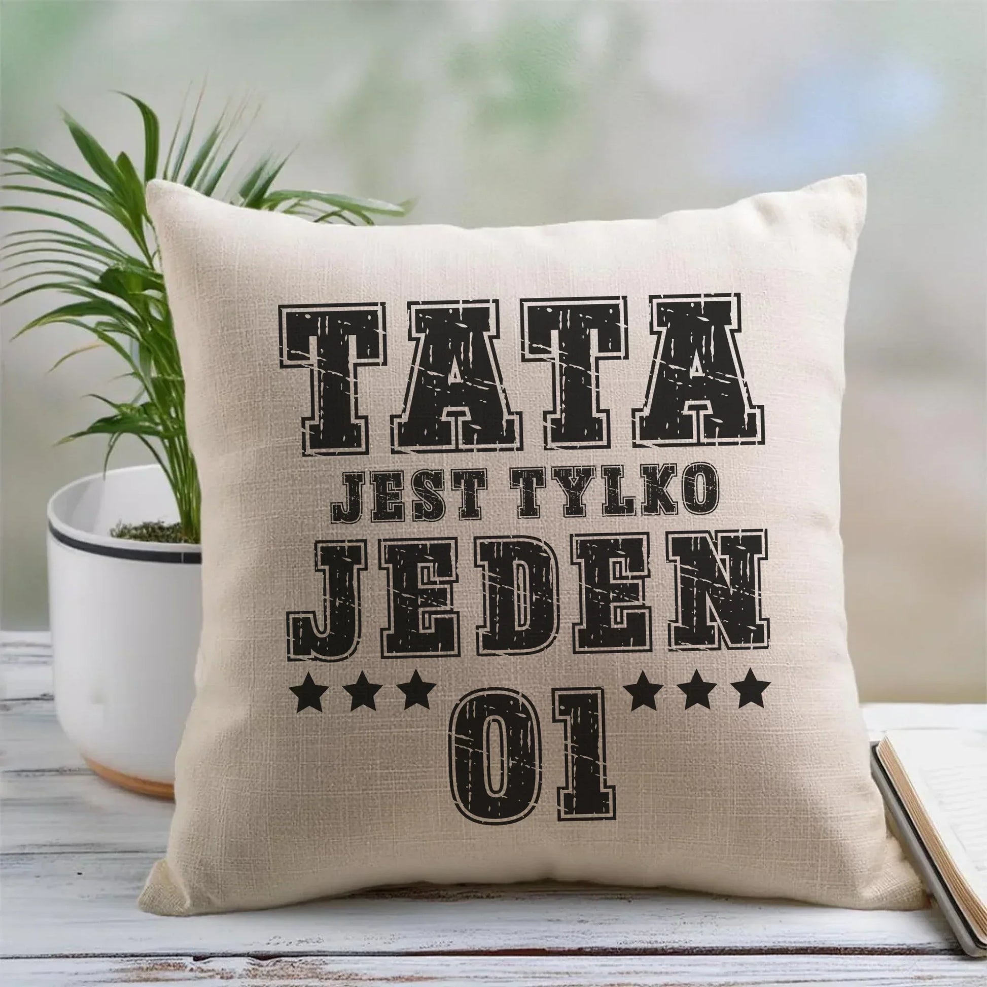 Tata jest tylko jeden | Poduszka dla taty DT33 - StoryCups.pl