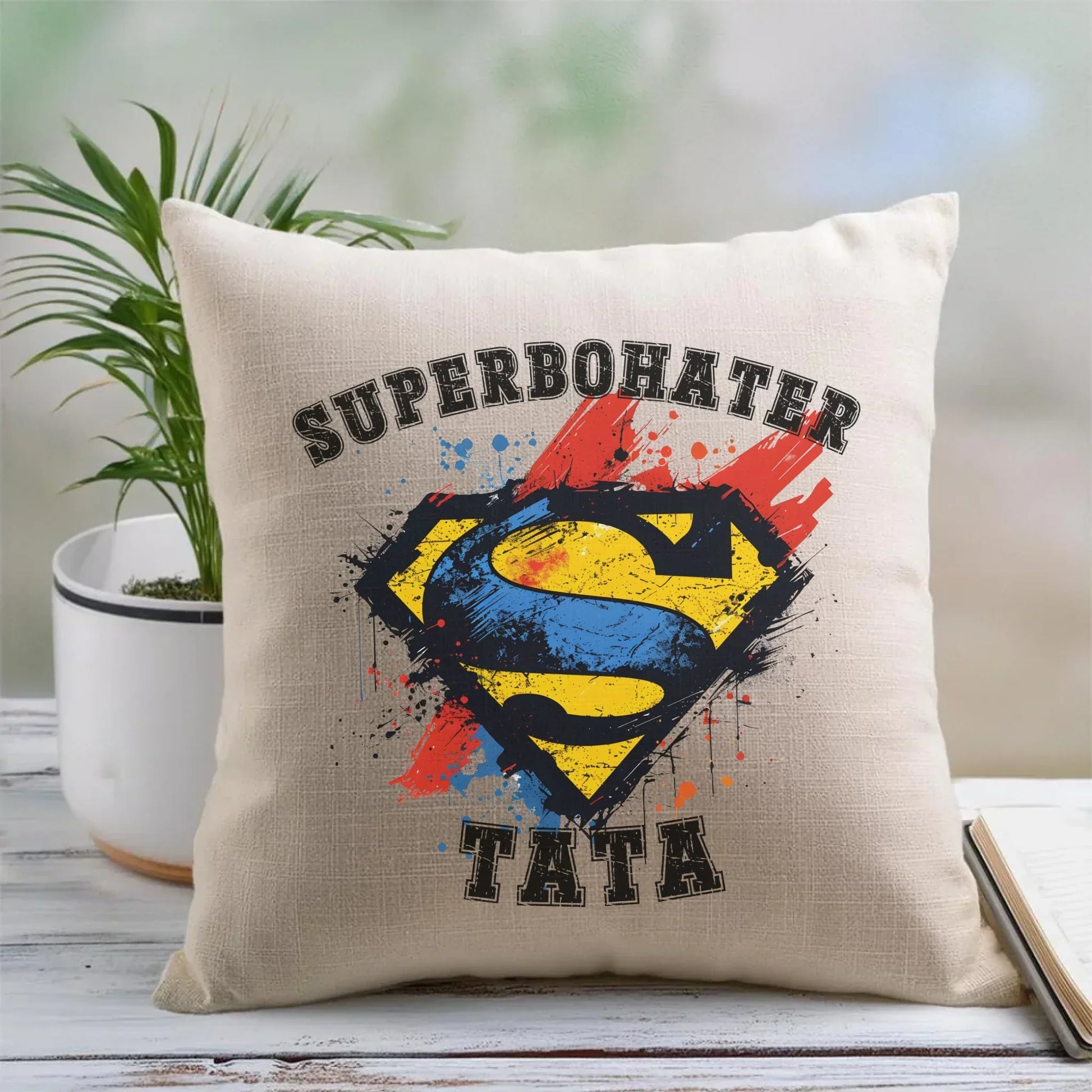 Superbohater tata | Poduszka dla taty DT29 - StoryCups.pl