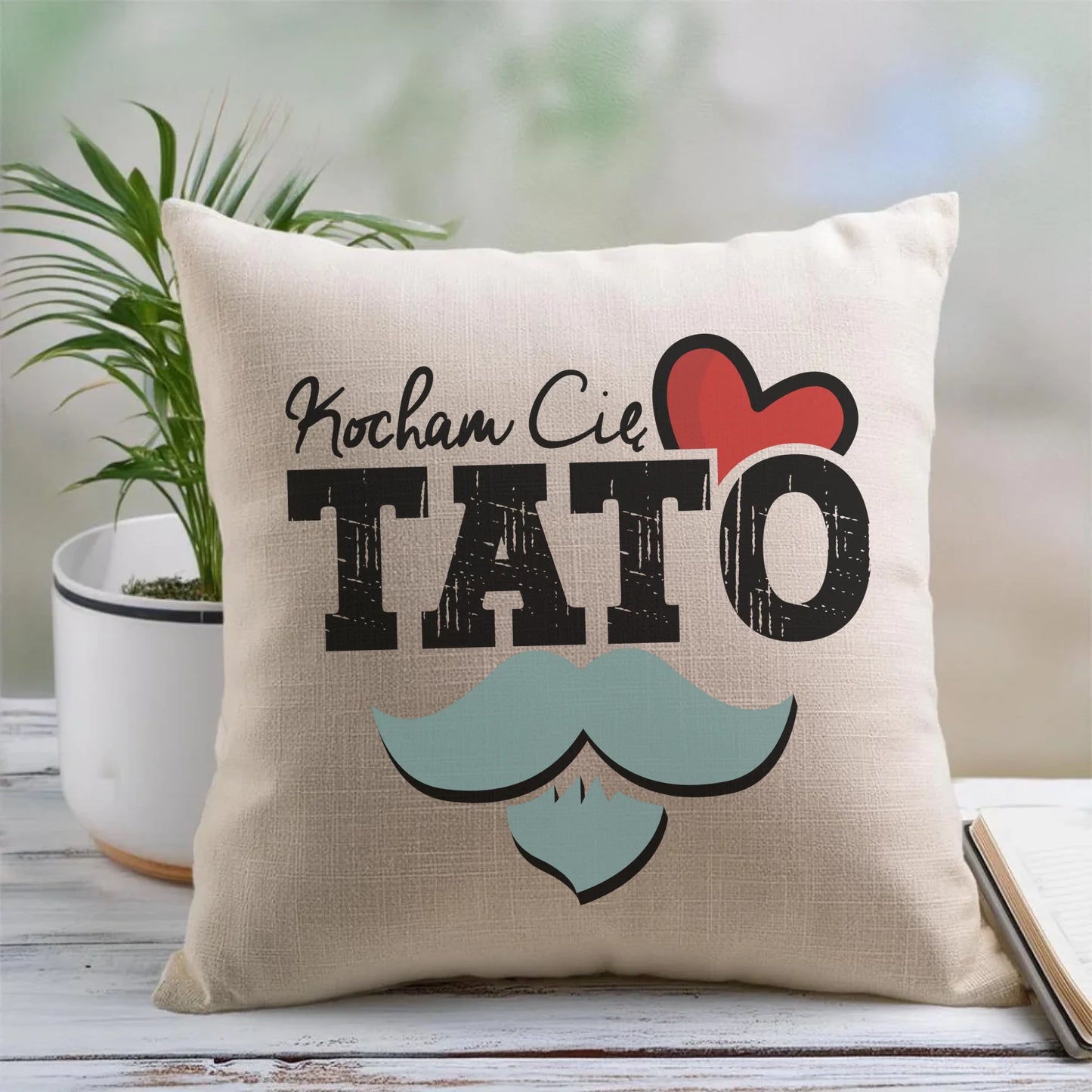 Personalizowana poduszka dla taty prezent na Dzień Ojca Święta Urodziny