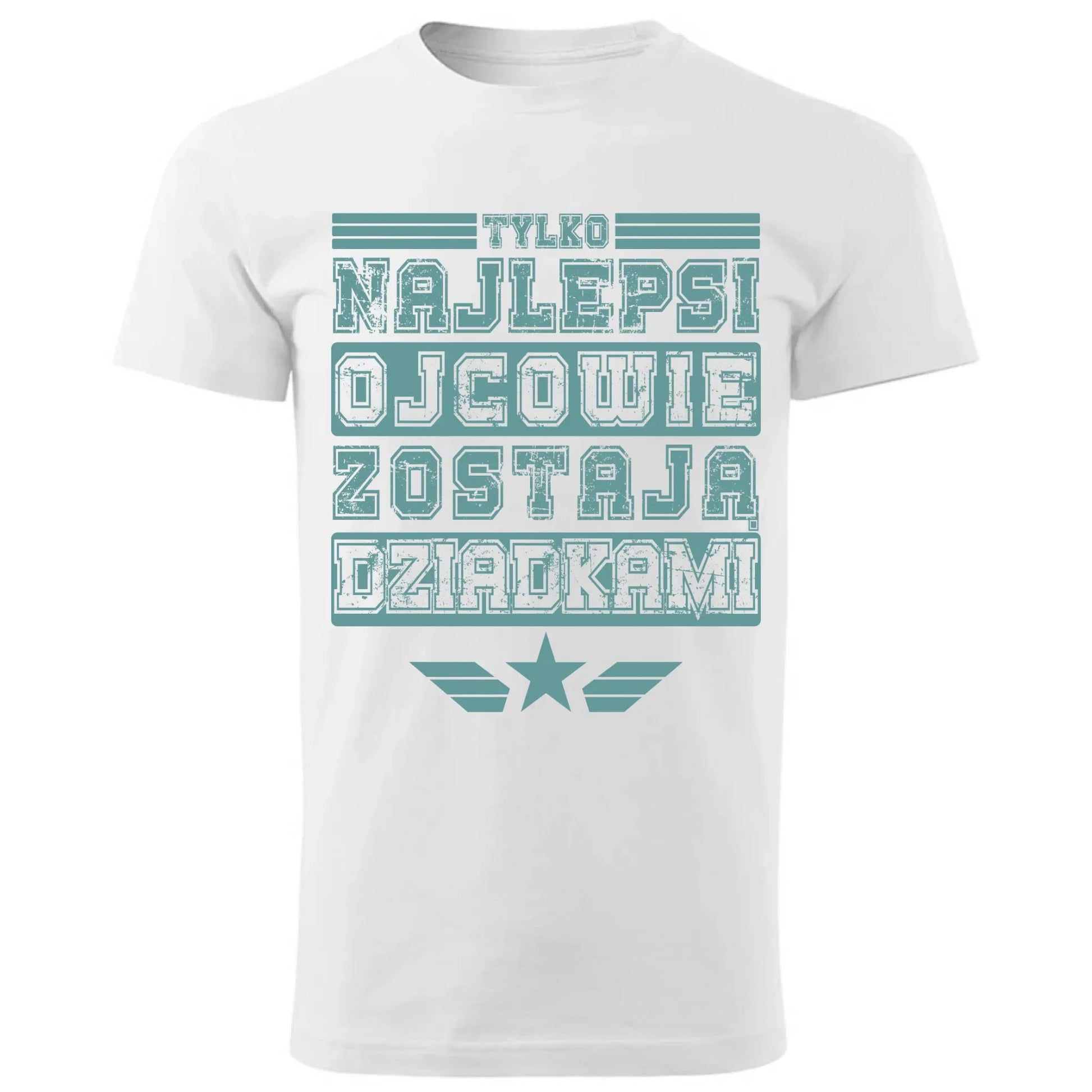 Tylko najlepsi ojcowie zostają dziadkami | Koszulka męska dla taty DT39 - StoryCups.pl