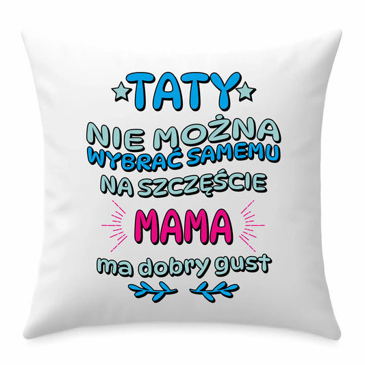 Prezent dla taty poduszka z nadrukiem Dzień Ojca Święta urodziny
