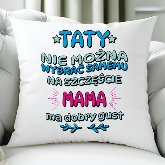 Poduszka z nadrukiem prezent dla taty Dzień Ojca Święta urodziny