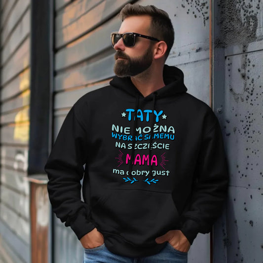 Bluza męska z kapturem na prezent dla taty na urodziny, Dzień Ojca, święta