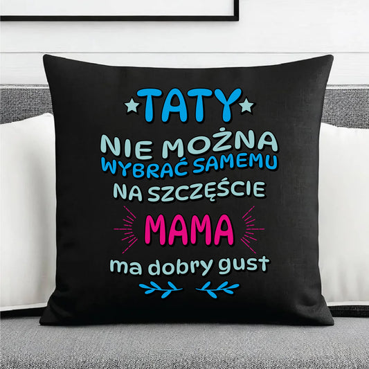 Prezent dla taty, na święta, na Dzień Ojca, urodziny - duża poduszka dekoracyjna