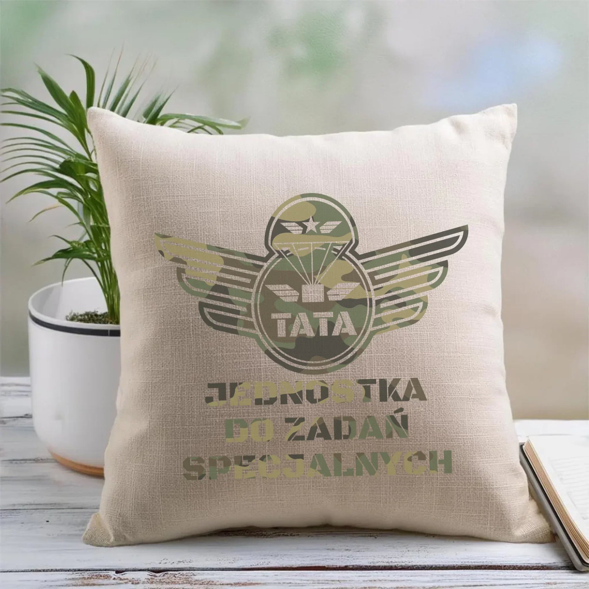 Tata jednostka do zadań specjalnych | Poduszka dla taty DT42 - StoryCups.pl