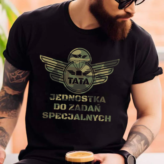Personalizowana koszulka dla taty – T-shirt z nadrukiem prezent dla taty na Dzień Ojca, urodziny