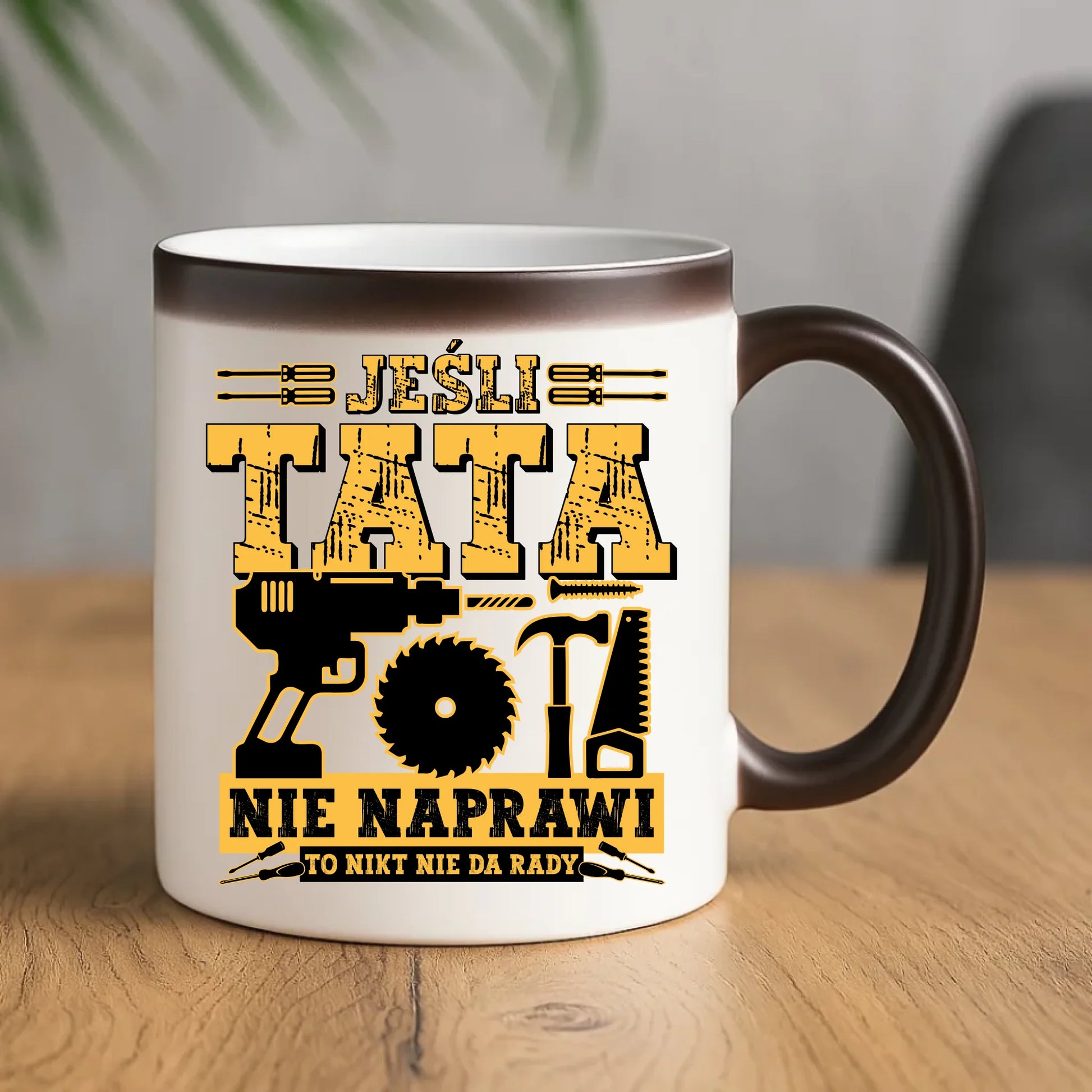 Prezent na Dzień Ojca urodziny imieniny kubek magiczny z nadrukiem
