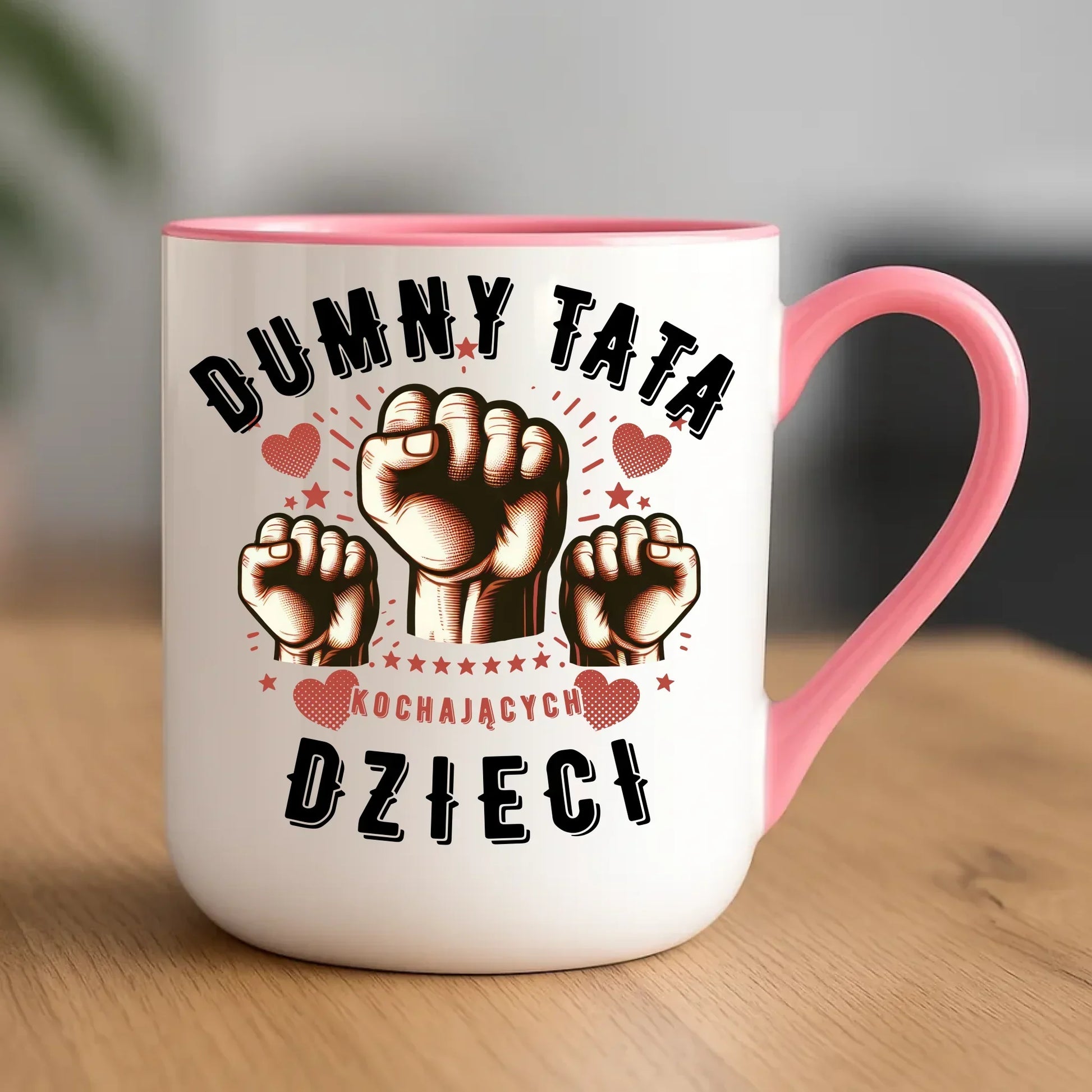Dumny tata kochających dzieci | Kubek elegant prezent dla taty DT44 - StoryCups.pl