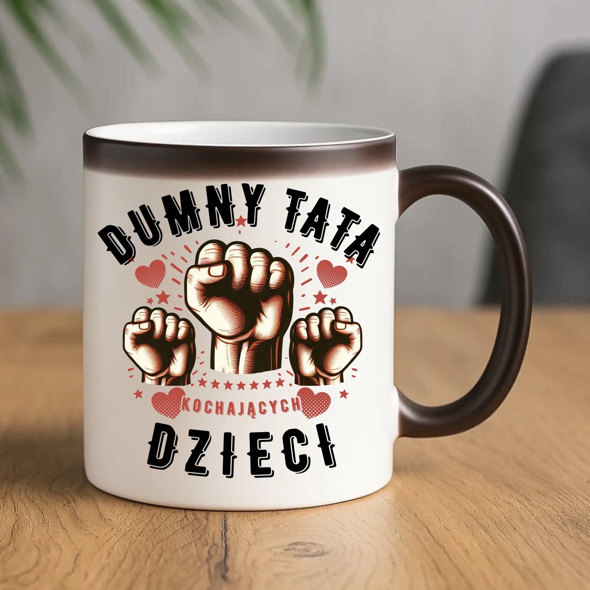 Prezent na Dzień Ojca urodziny imieniny kubek magiczny z nadrukiem