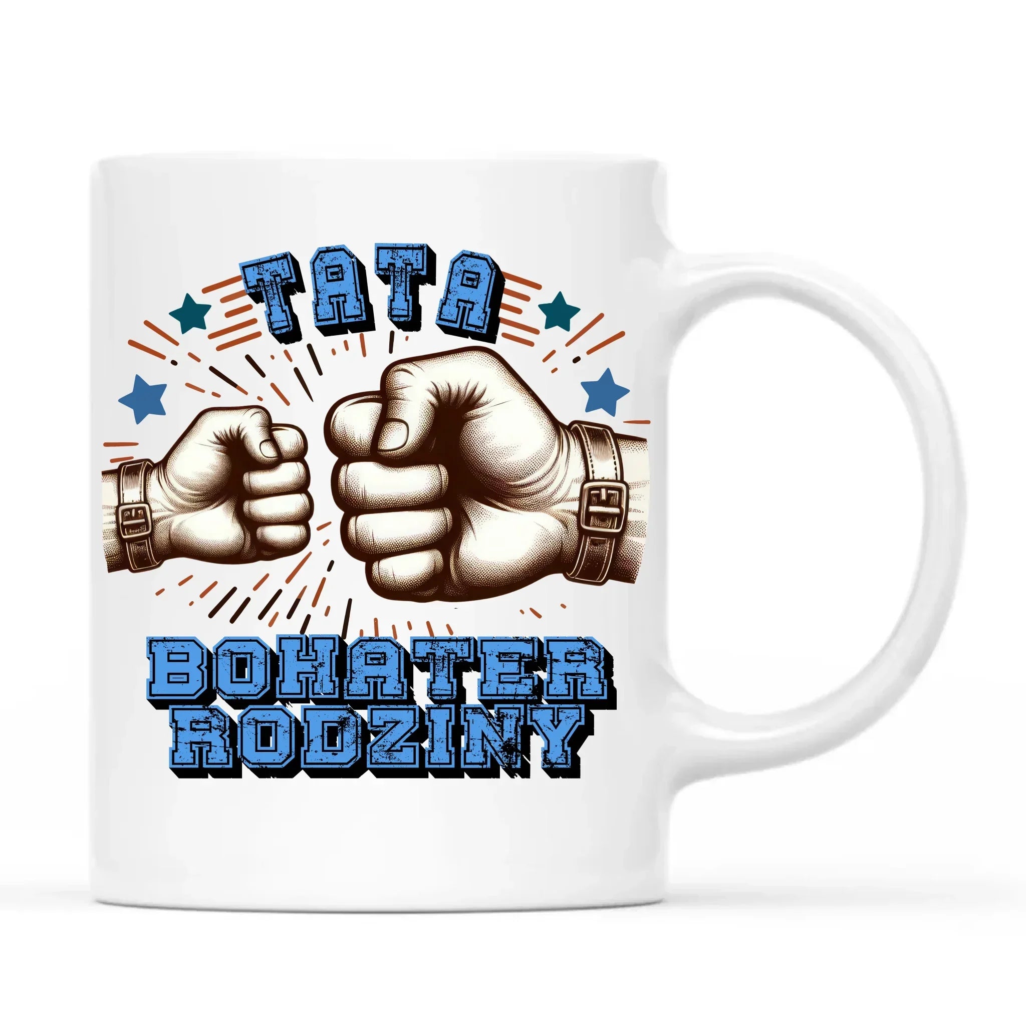 Tata bohater rodziny | Kubek dla taty DT45 - StoryCups.pl