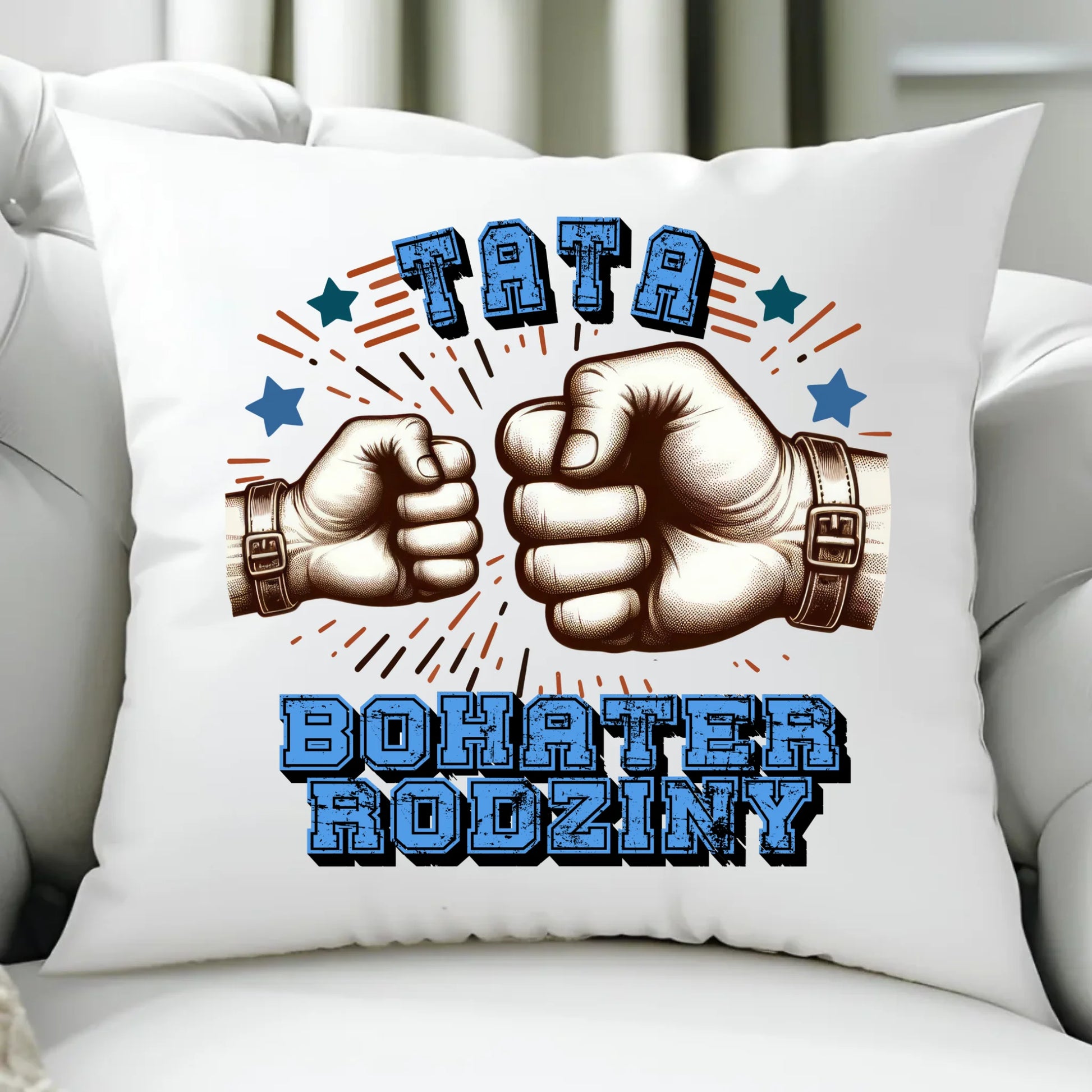 Poduszka z nadrukiem prezent dla taty Dzień Ojca Święta urodziny