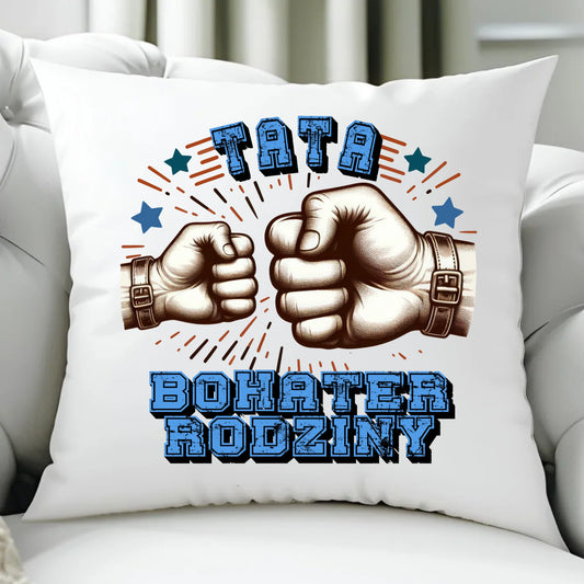 Poduszka z nadrukiem prezent dla taty Dzień Ojca Święta urodziny