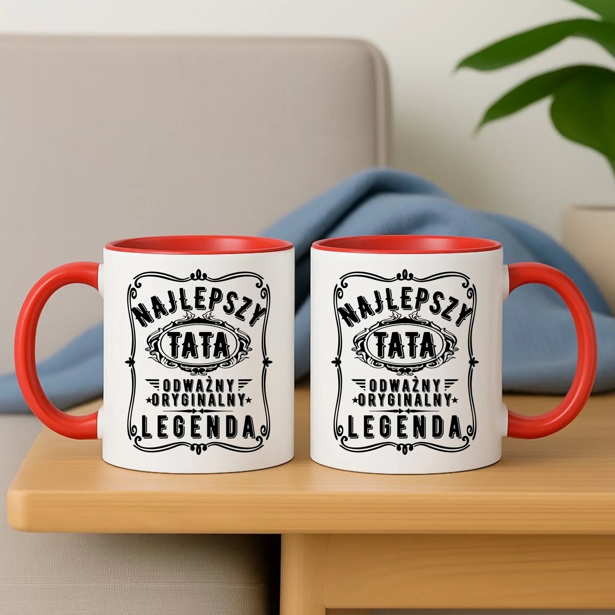 Najlepszy tata legenda | Kubek prezent dla taty DT47 - StoryCups.pl