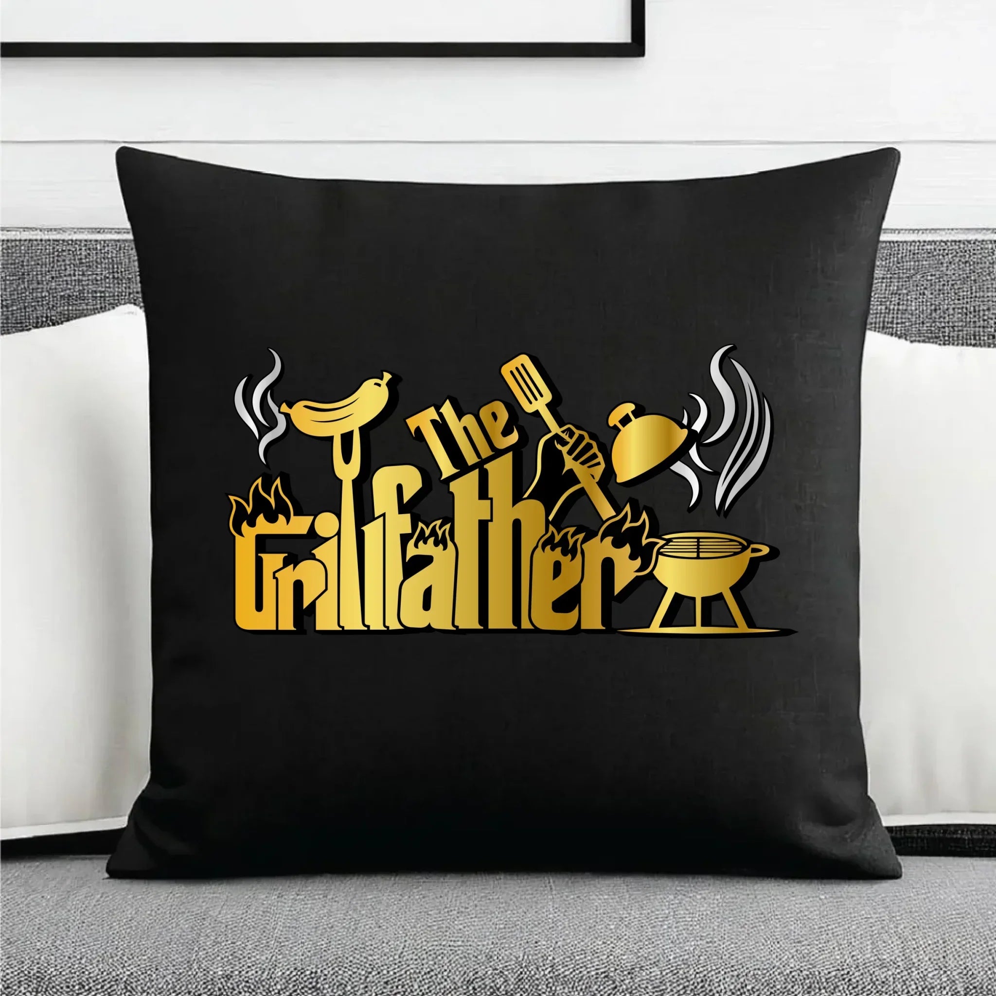 The Grillfather | Poduszka dekoracyjna dla taty DT49 - StoryCups.pl