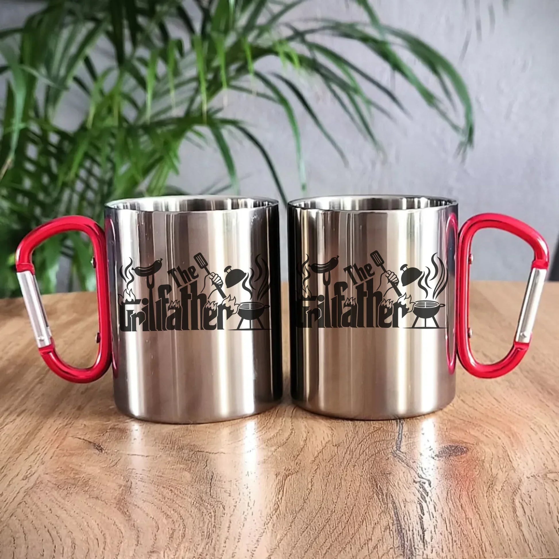 The Grillfather | Metalowy kubek dla taty DT49 - StoryCups.pl
