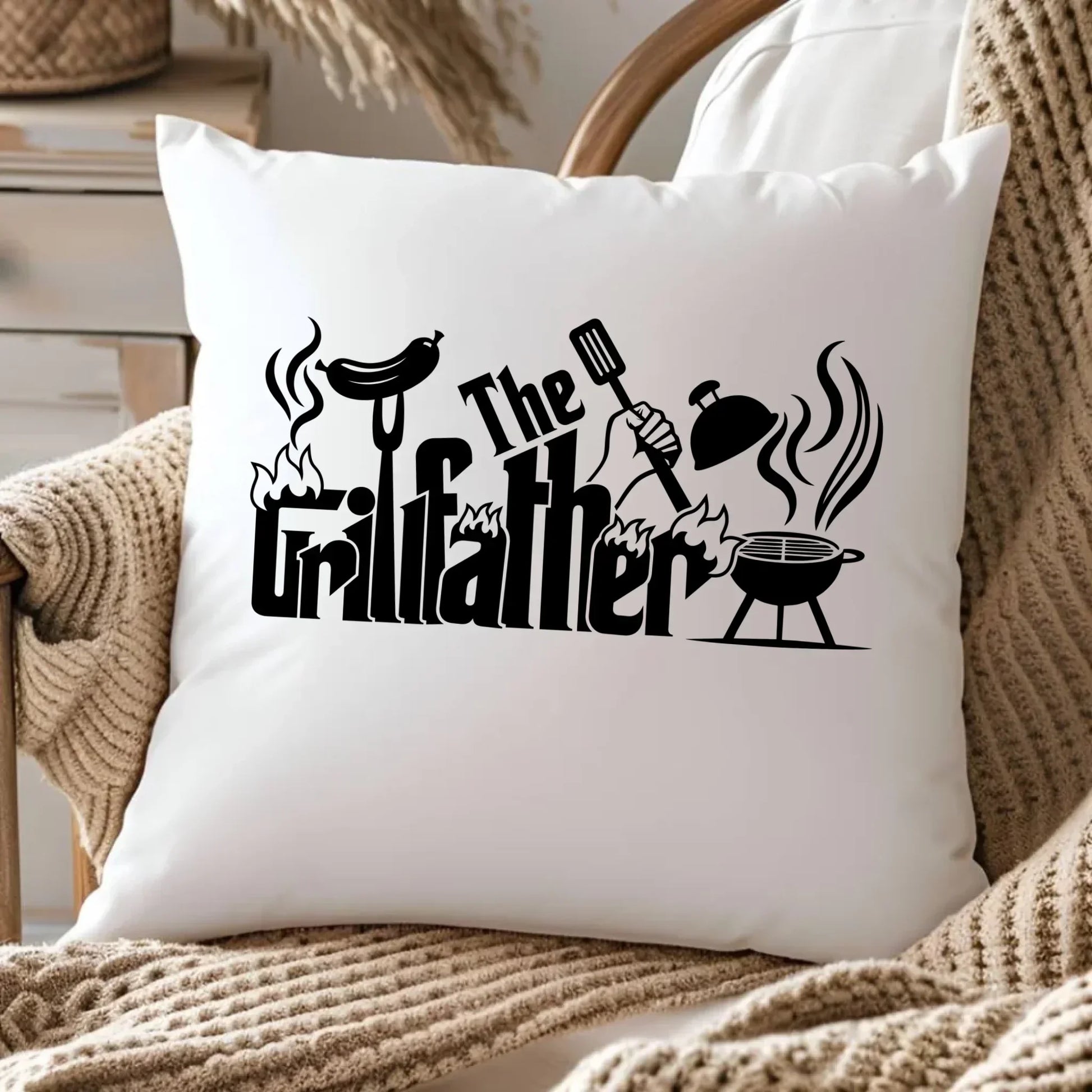The Grillfather | Poduszka dla taty DT49 - StoryCups.pl