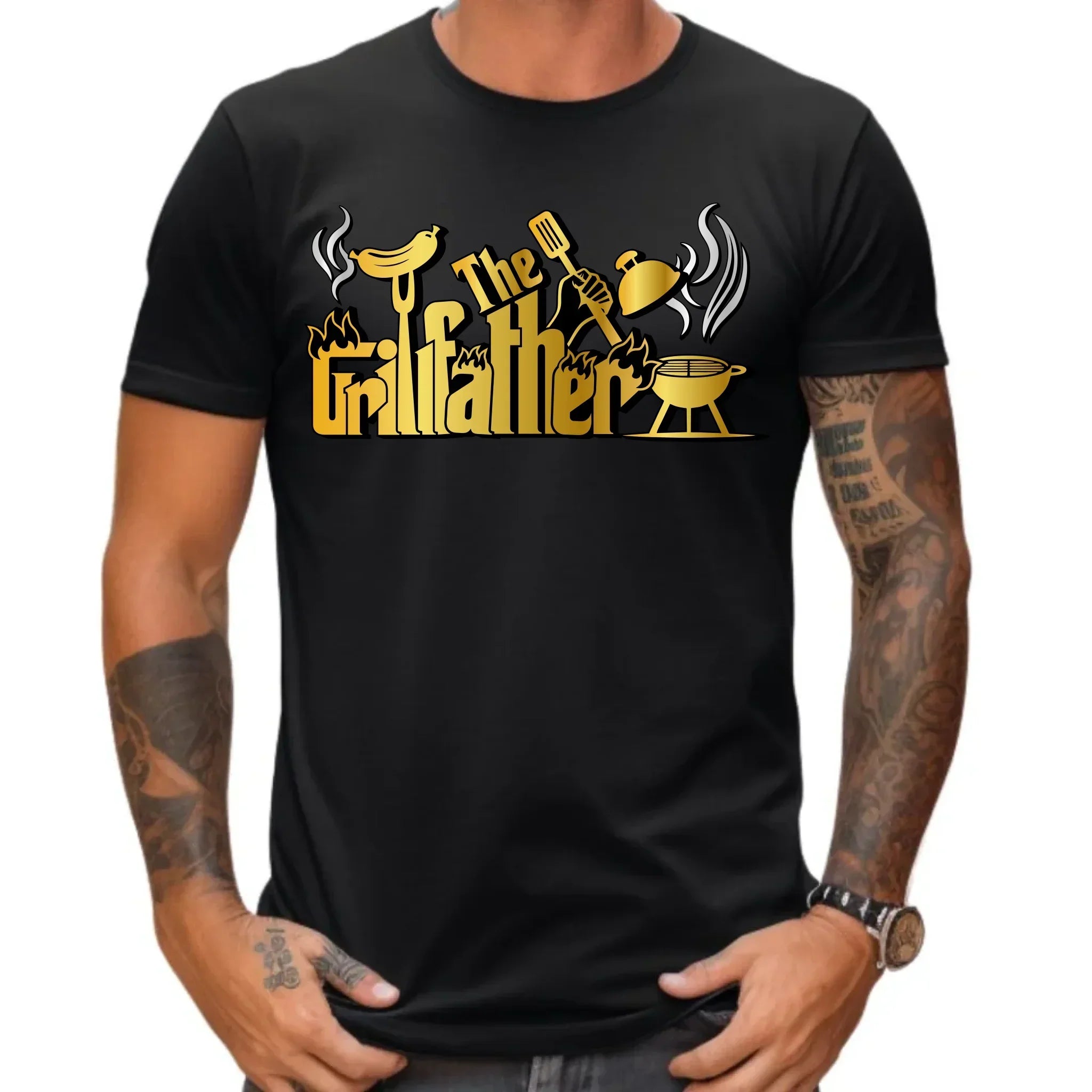 The Grillfather | Koszulka męska dla taty DT49 - StoryCups.pl