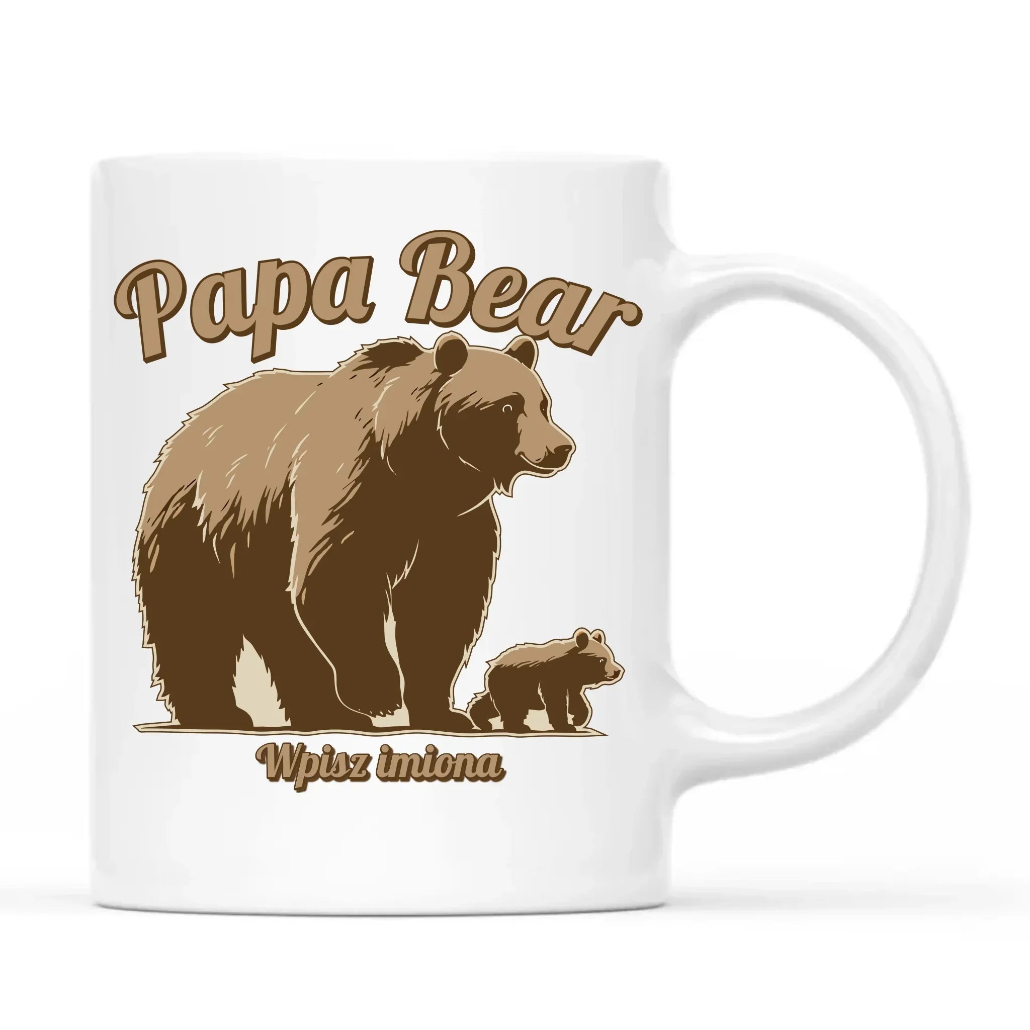 Papa Bear imiona | Kubek dla taty DT50 - StoryCups.pl