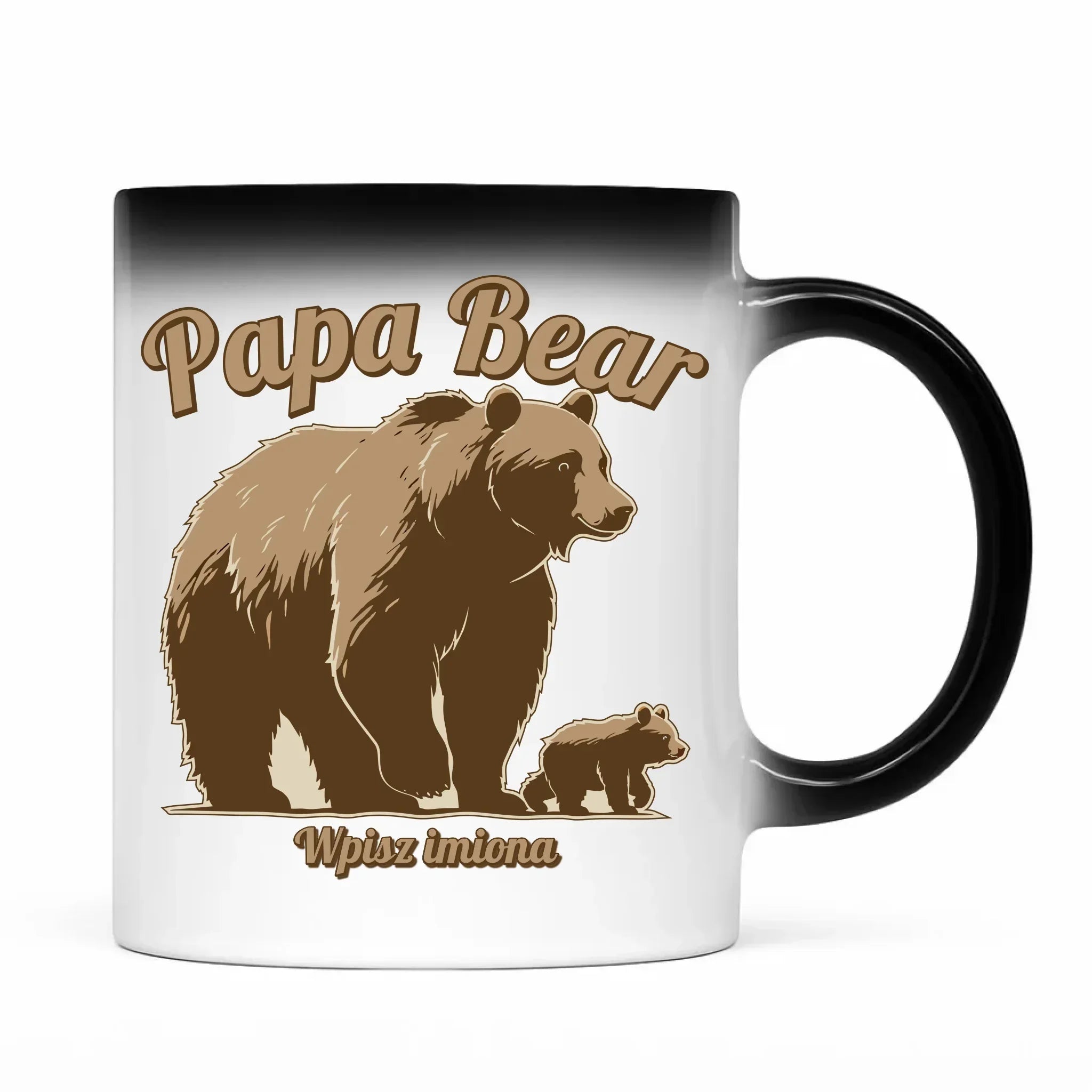 Papa Bear imiona | Kubek magiczny dla taty DT50 - StoryCups.pl