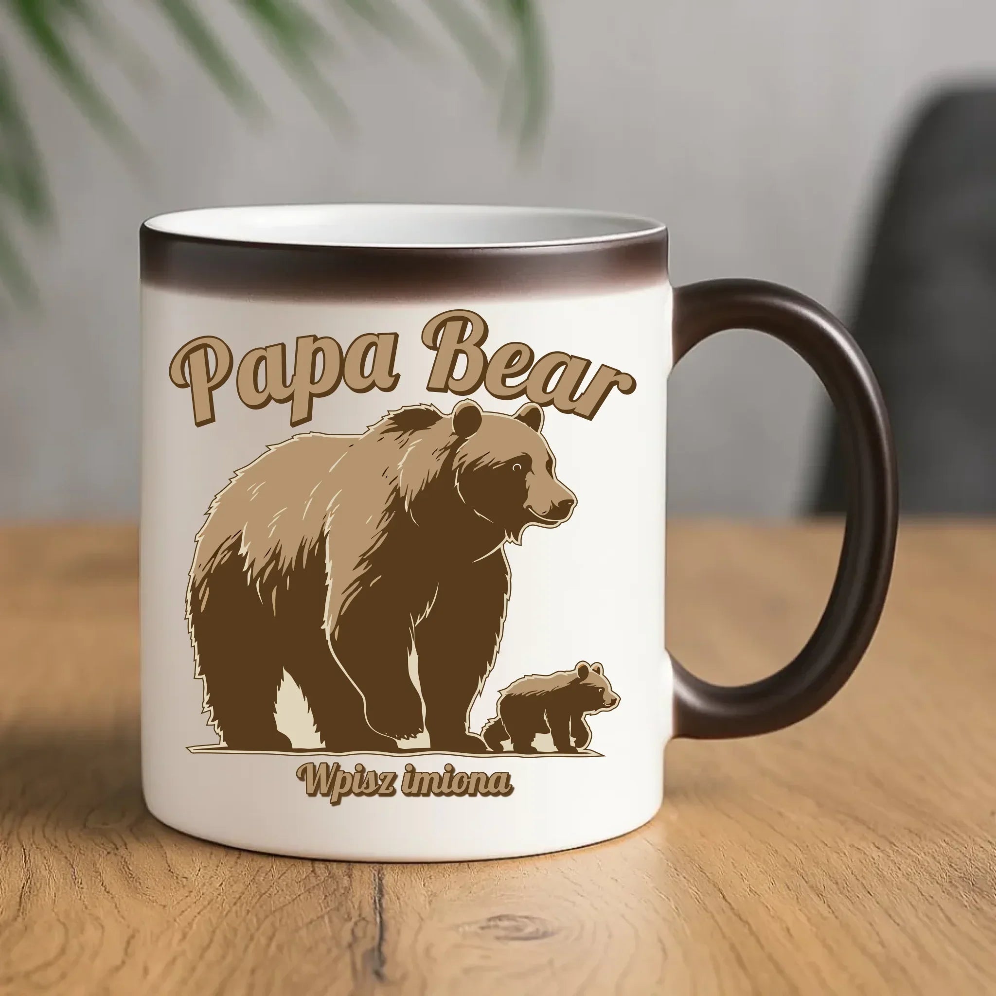 Papa Bear imiona | Kubek magiczny dla taty DT50 - StoryCups.pl