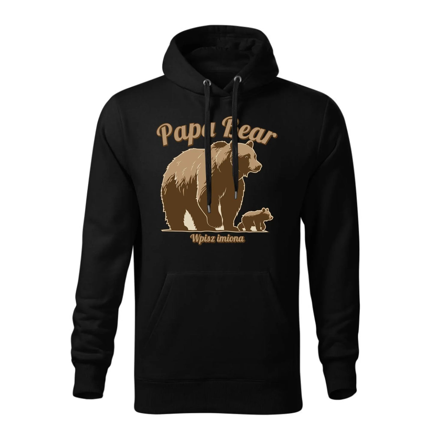 Papa Bear imiona | Bluza męska z kapturem dla taty DT50 - StoryCups.pl