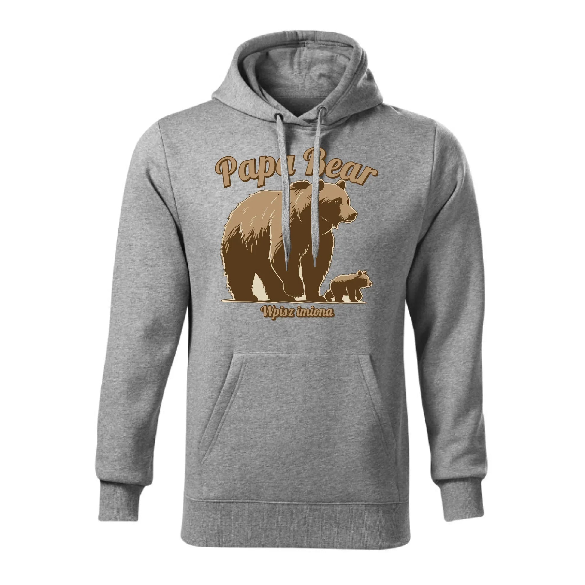 Papa Bear imiona | Bluza męska z kapturem dla taty DT50 - StoryCups.pl