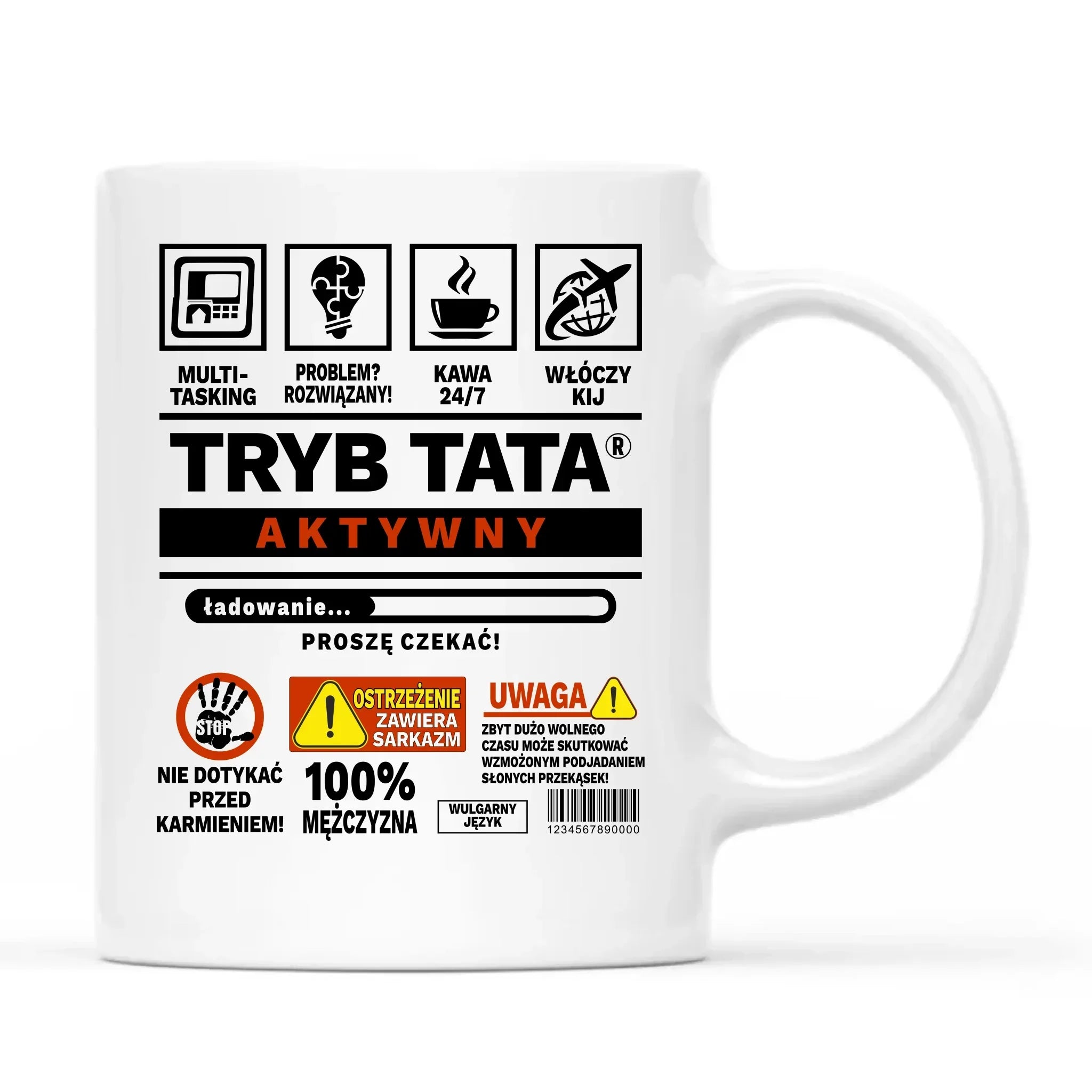Tryb tata aktywny | Kubek prezent dla taty DT51 - StoryCups.pl