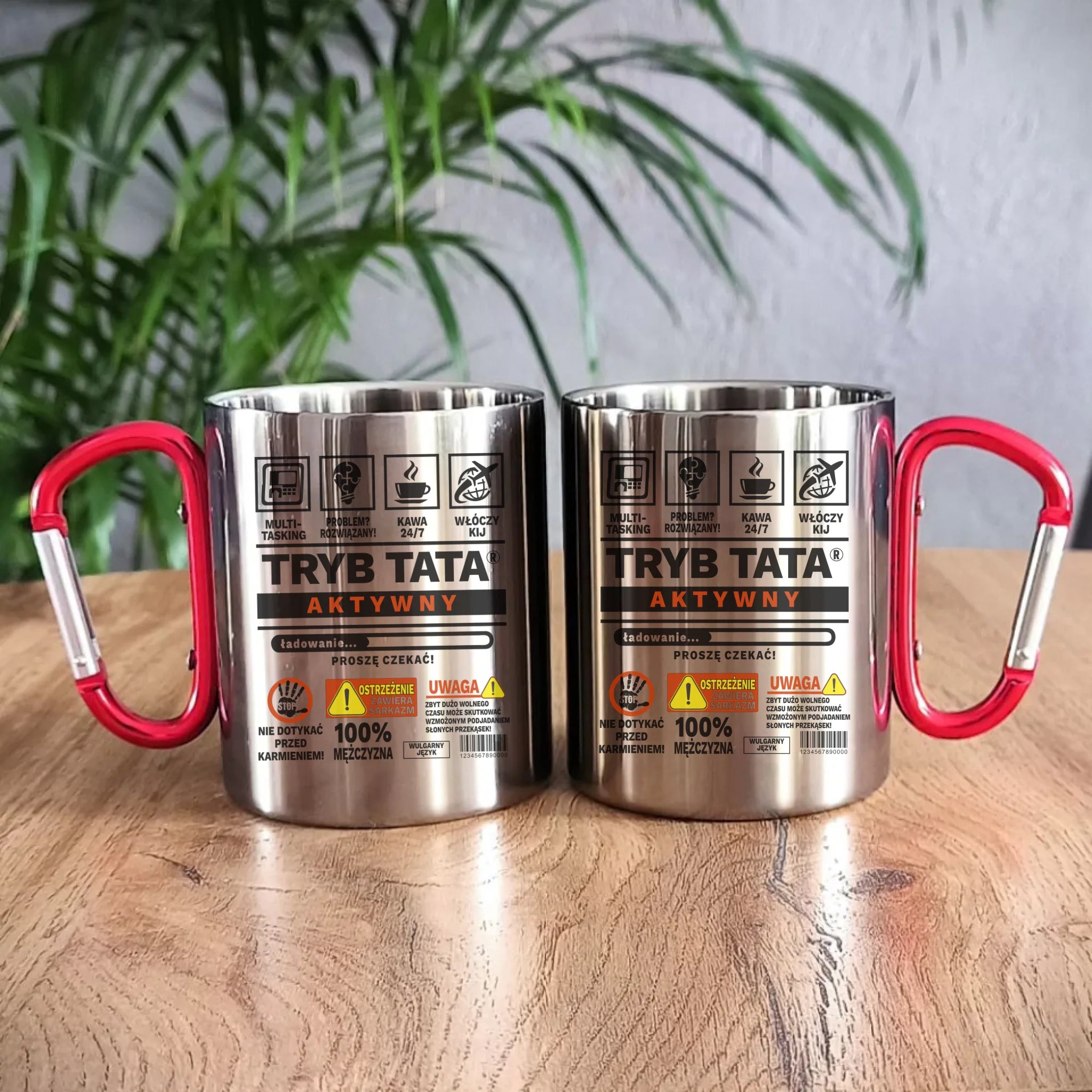 Tryb tata aktywny | Metalowy kubek prezent dla taty DT51 - StoryCups.pl