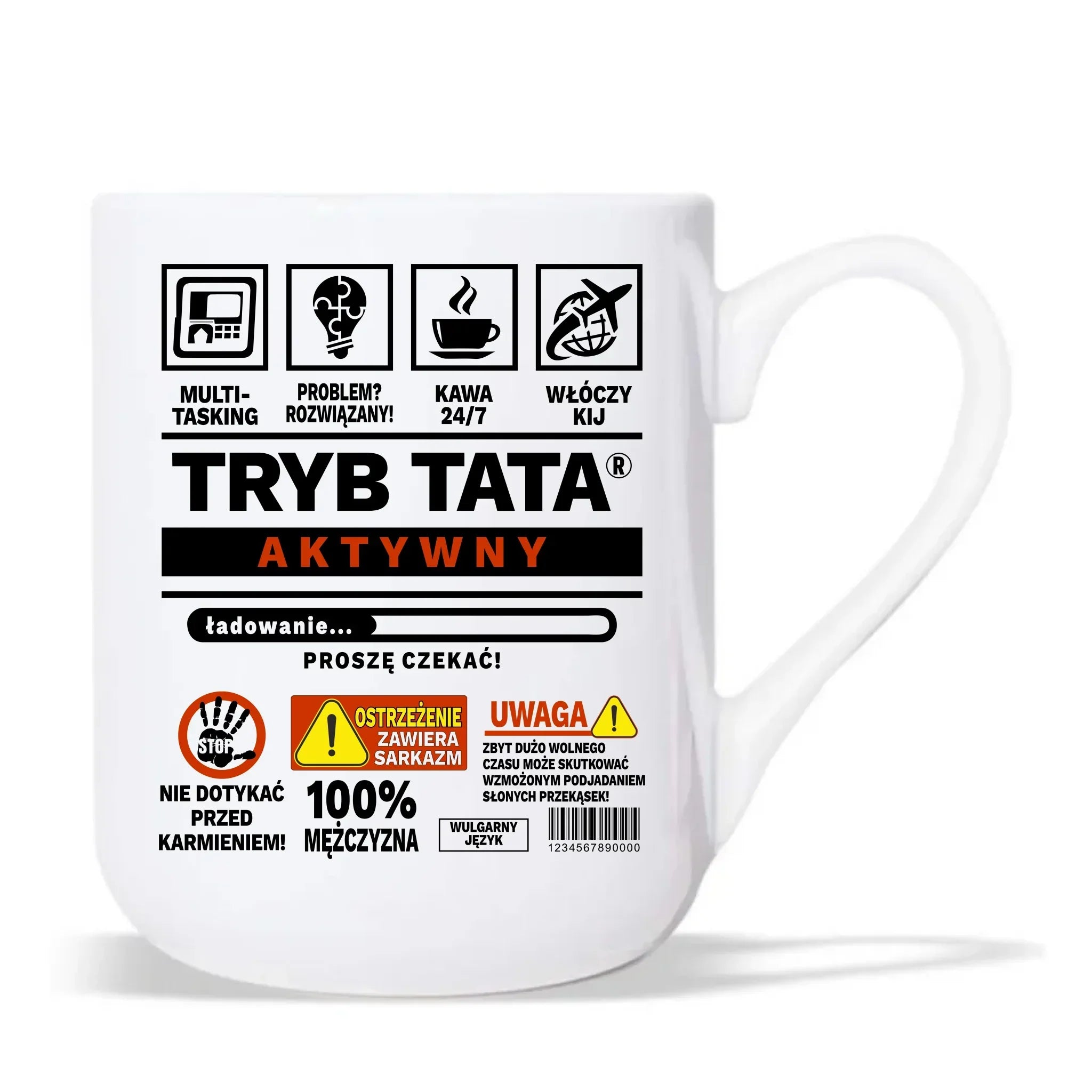 Tryb tata aktywny | Kubek elegant na prezent DT51 - StoryCups.pl