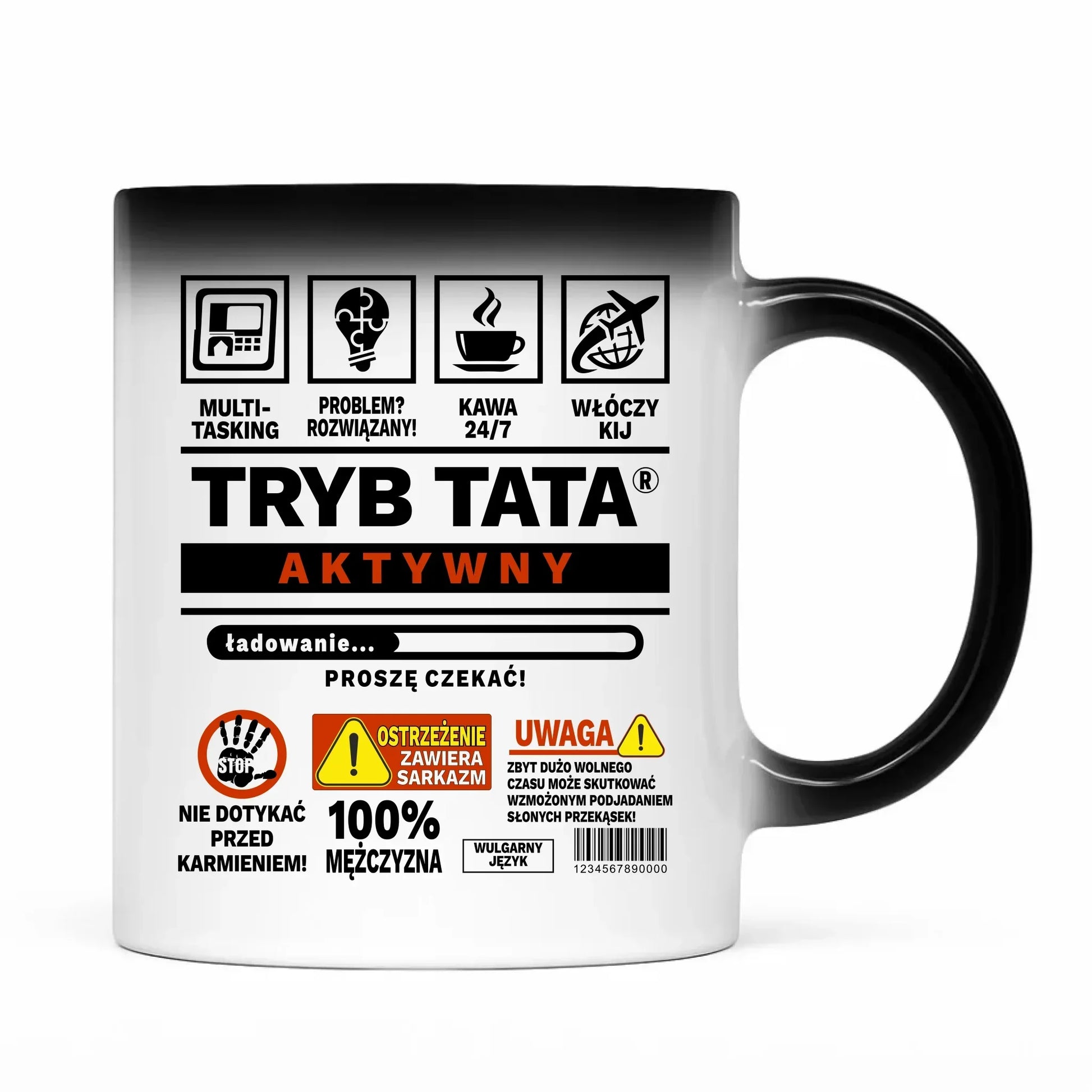 Tryb tata aktywny | Kubek magiczny na prezent DT51 - StoryCups.pl