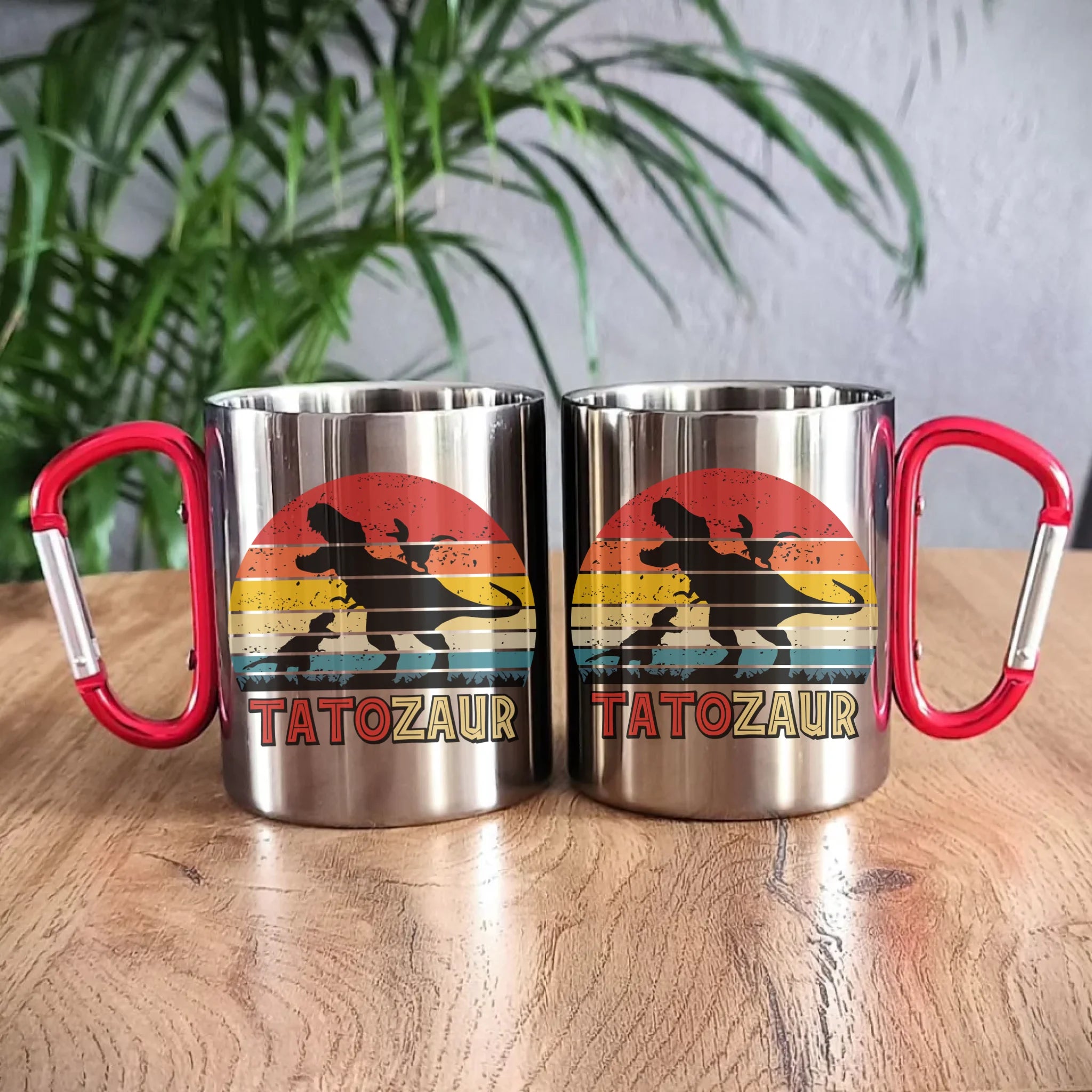 Tatozaur | Metalowy kubek dla taty DT52 - StoryCups.pl