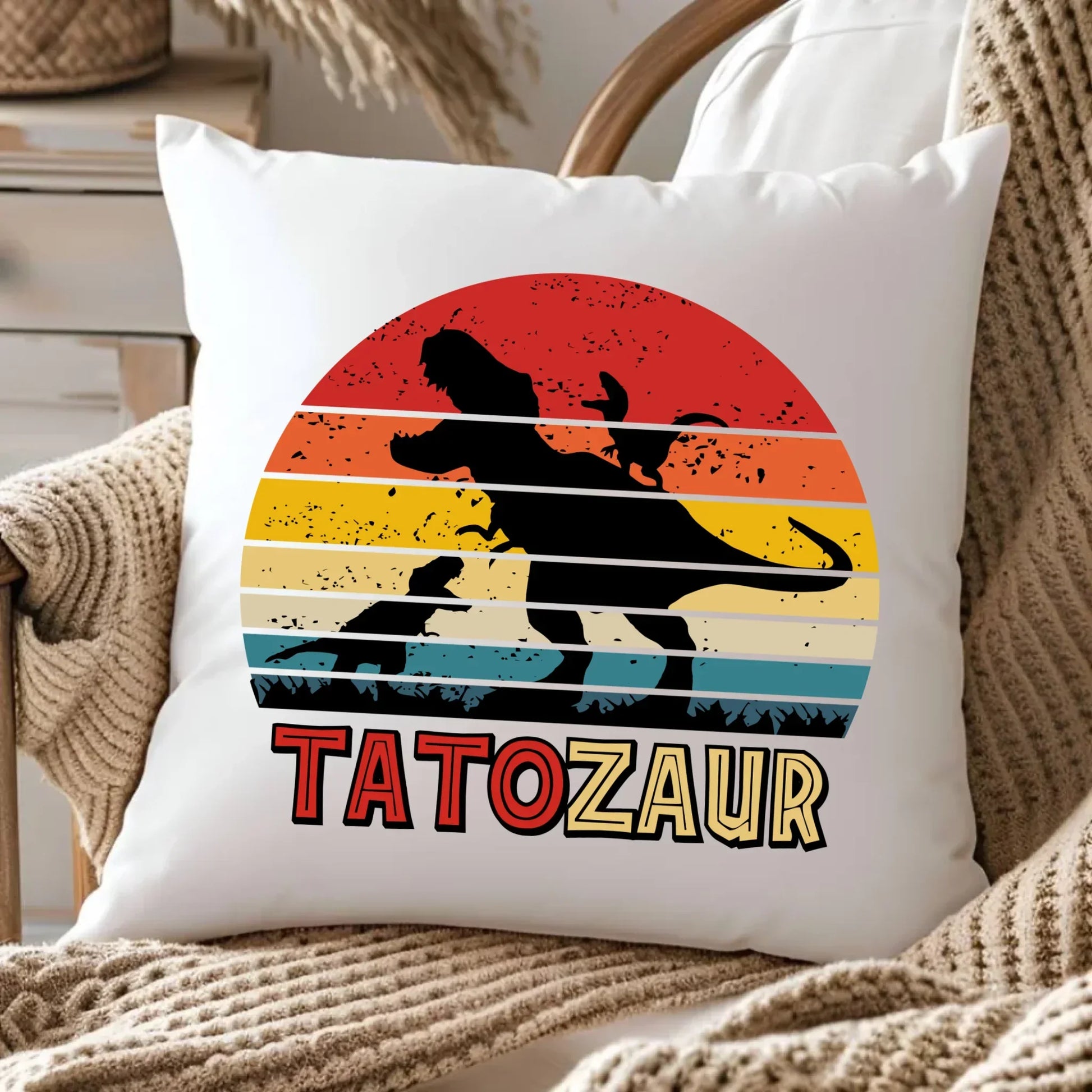 Tatozaur | Poduszka dla taty DT52 - StoryCups.pl