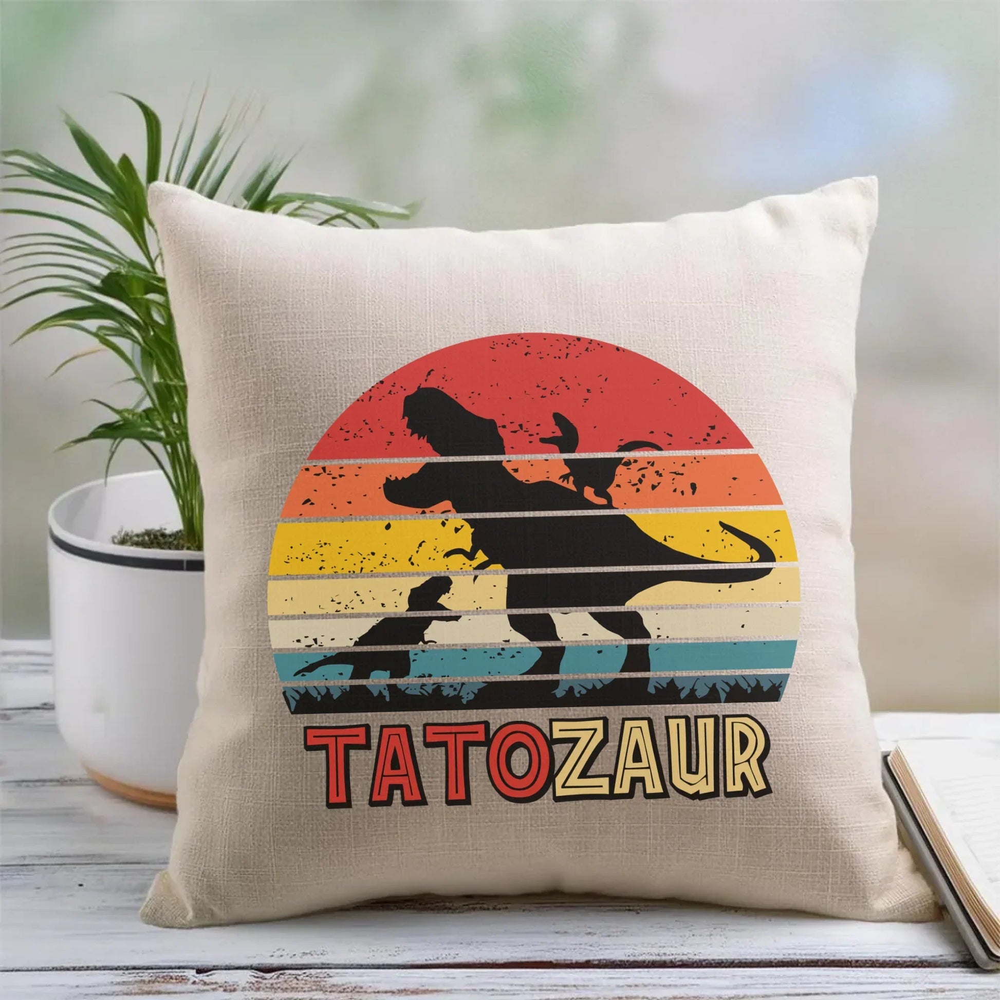 Tatozaur | Poduszka dla taty DT52 - StoryCups.pl