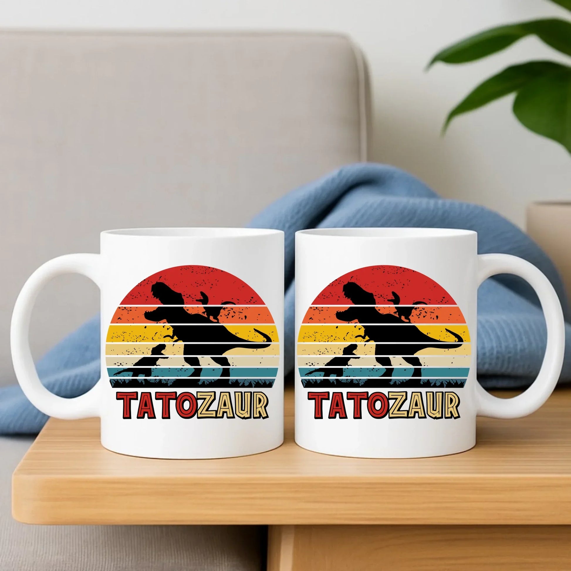 Tatozaur | Zestaw poduszka i kubek dla taty DT52 - StoryCups.pl