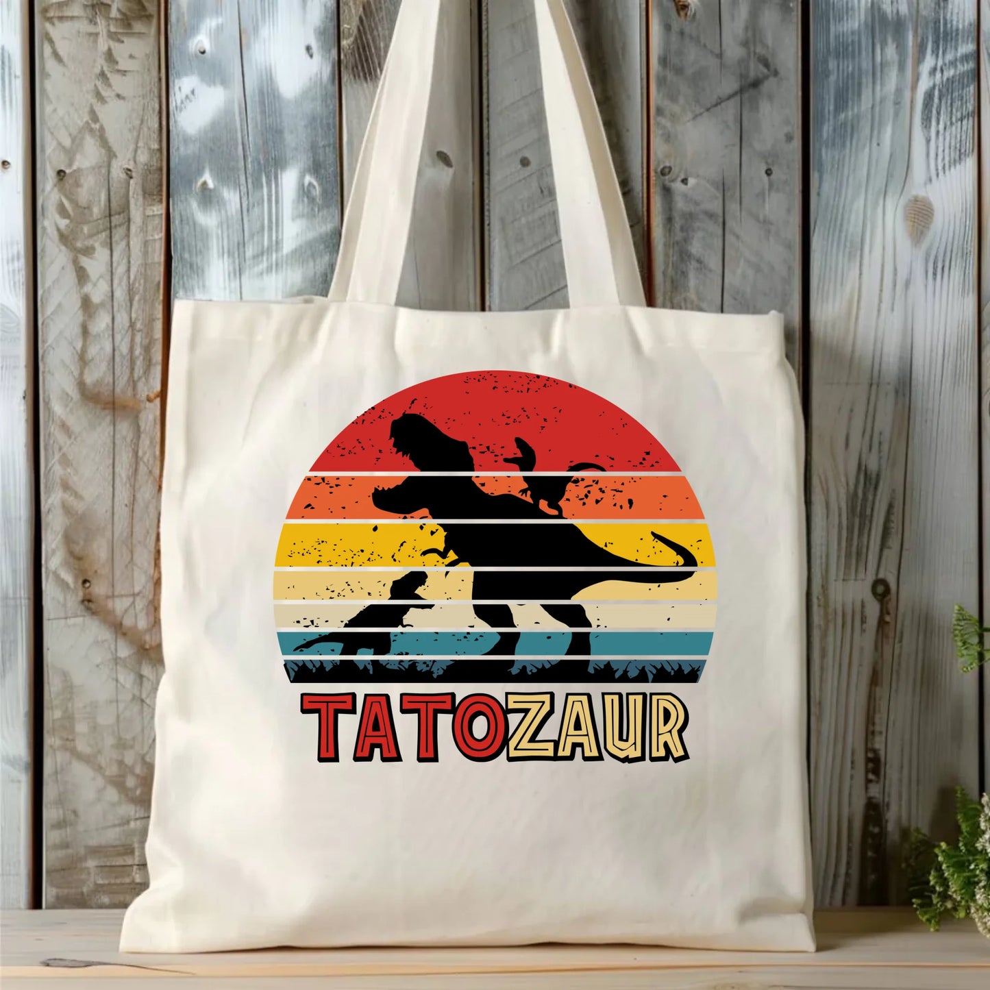Personalizowana eco torba z nadrukiem dla taty - naturalna - prezent dla taty, Dzień Ojca, Święta, Urodziny