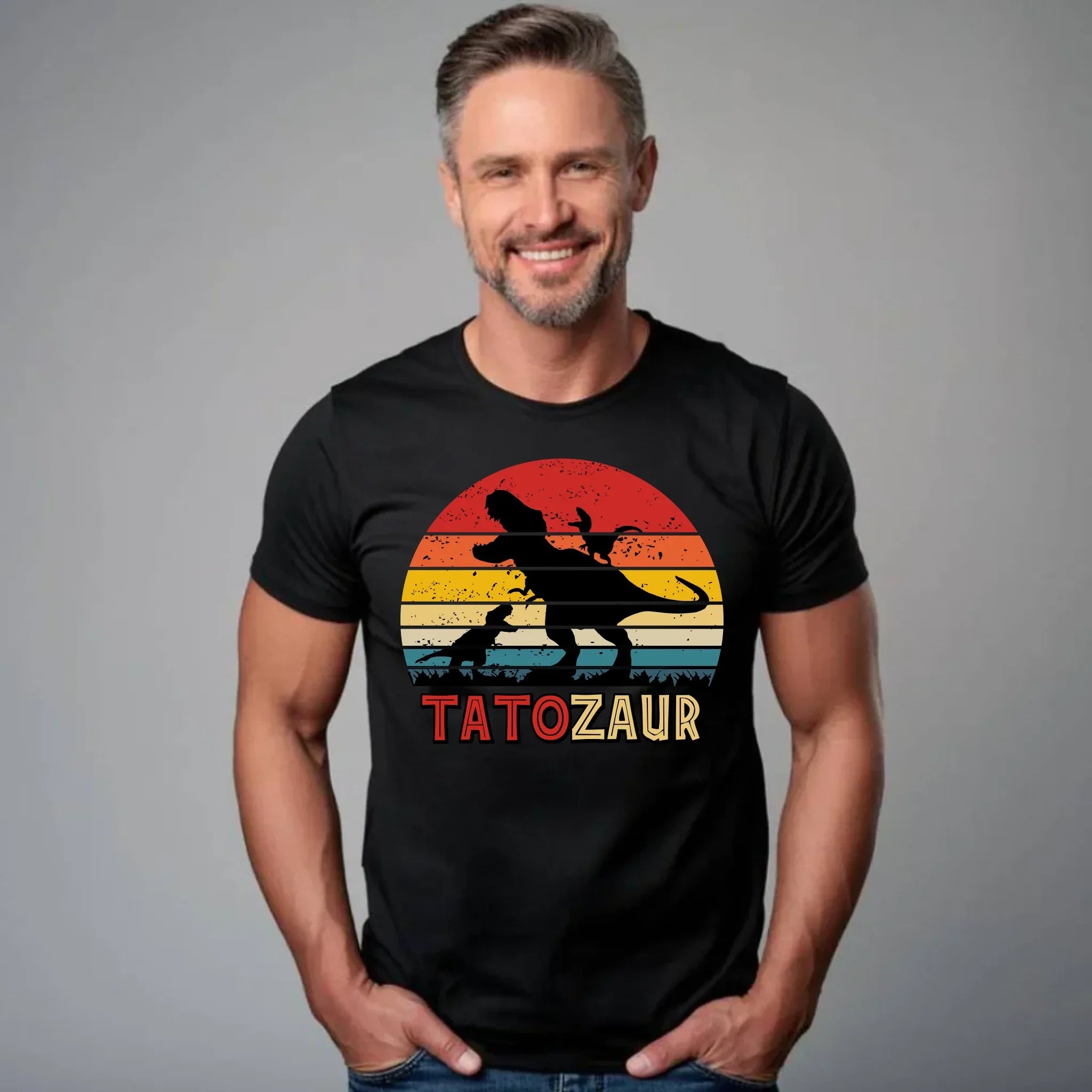 Tatozaur | Koszulka męska z nadrukiem prezent dla taty DT52 - StoryCups.pl