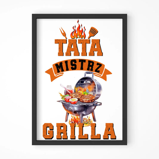 Mistrz Grilla | Plakat w ramie dla taty DT53