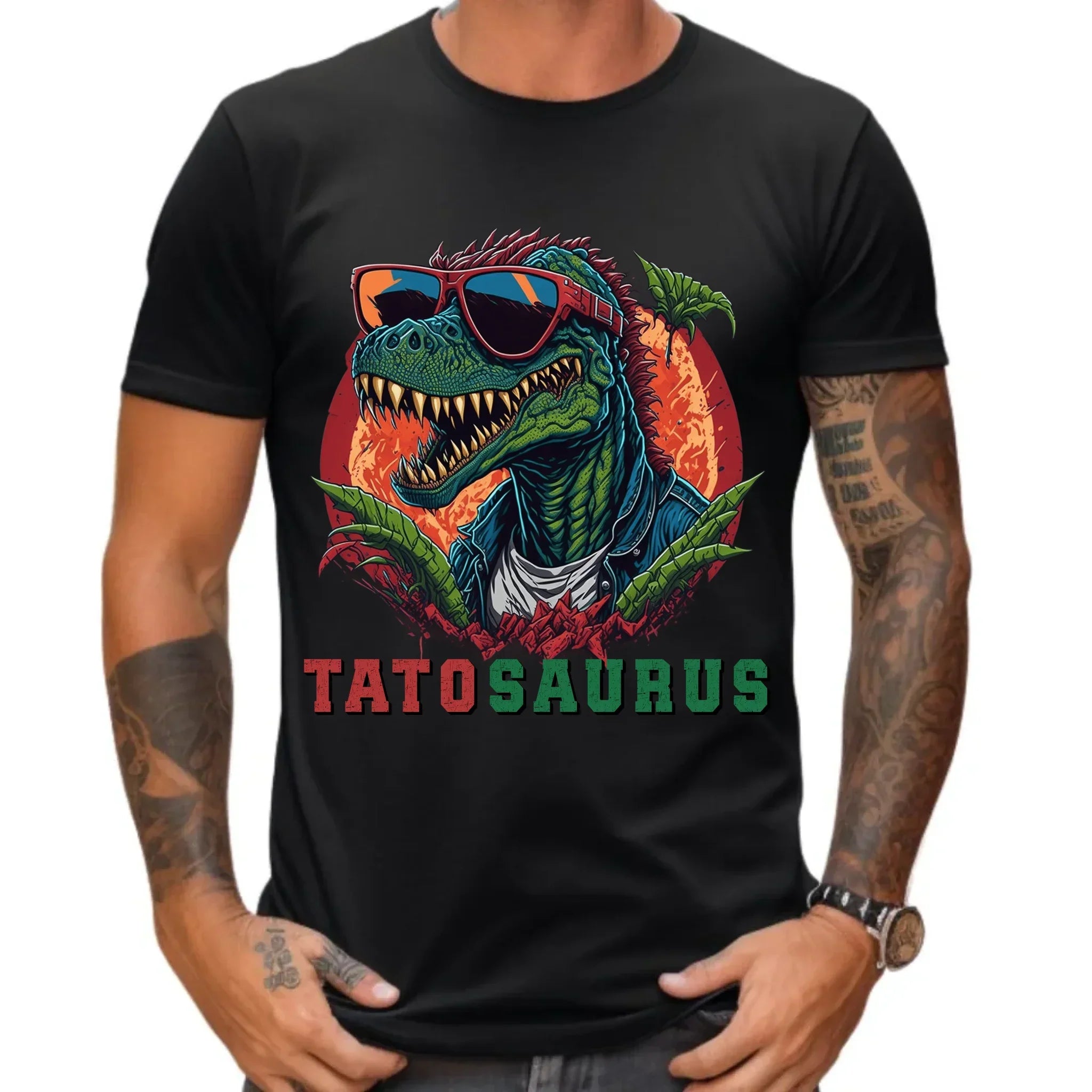Tatosaurus | Koszulka męska dla taty na prezent DT54 - StoryCups.pl