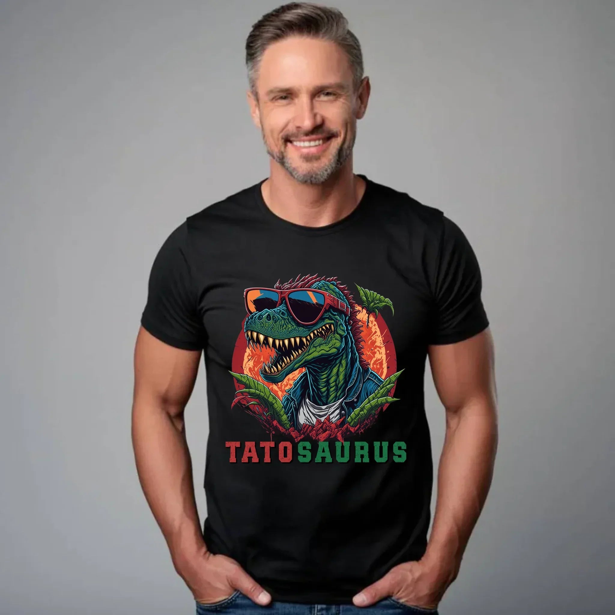 Tatosaurus | Koszulka męska dla taty na prezent DT54 - StoryCups.pl