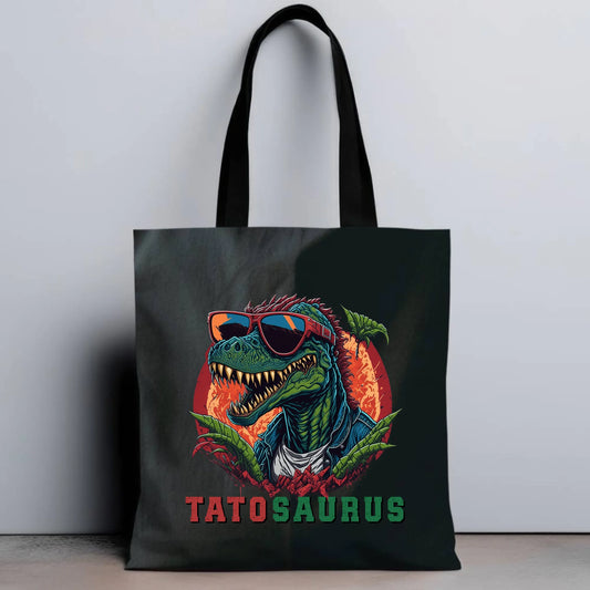Personalizowana eco torba z nadrukiem dla taty - czarna - prezent dla taty, Dzień Ojca, Święta, Urodziny