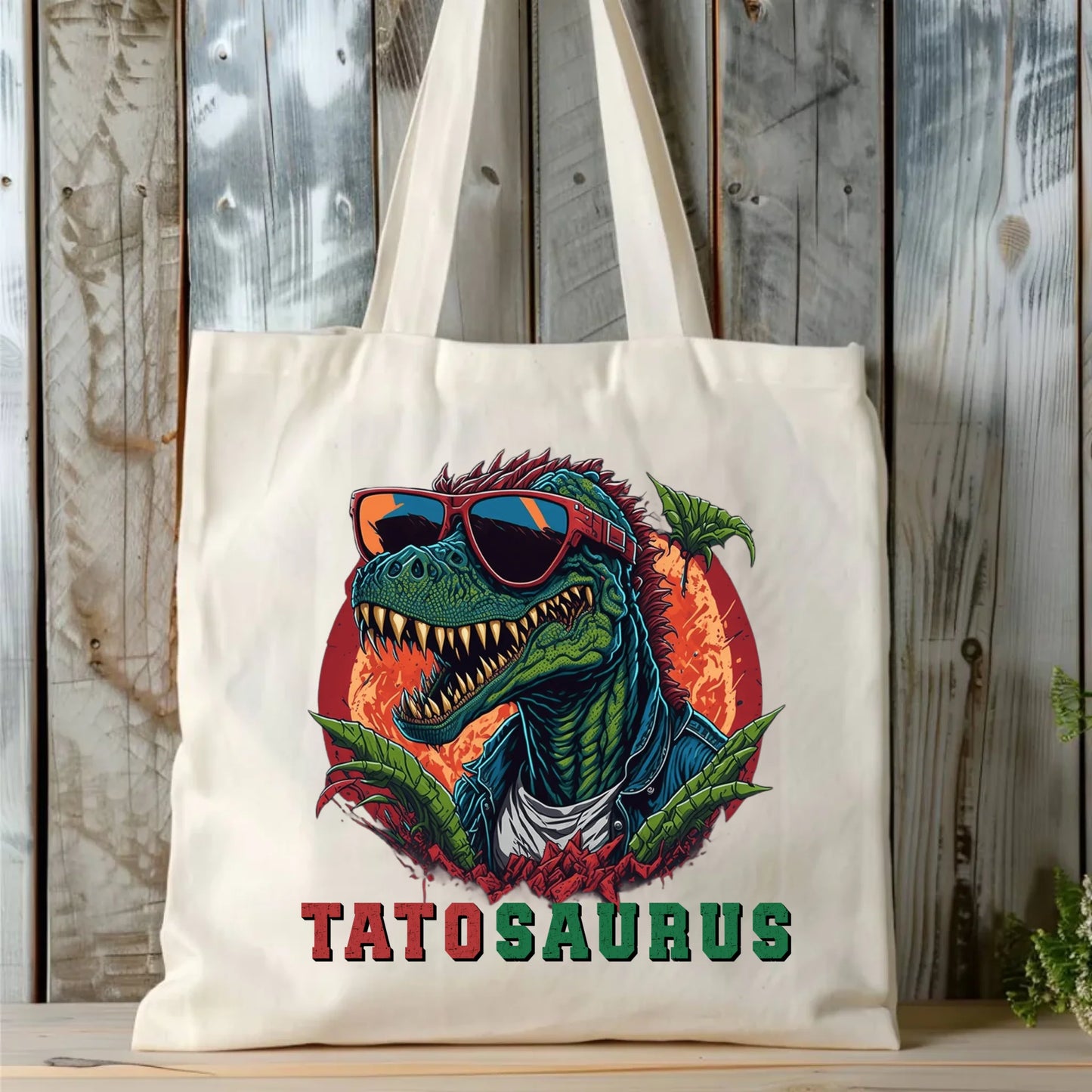 Personalizowana eco torba z nadrukiem dla taty - naturalna - prezent dla taty, Dzień Ojca, Święta, Urodziny