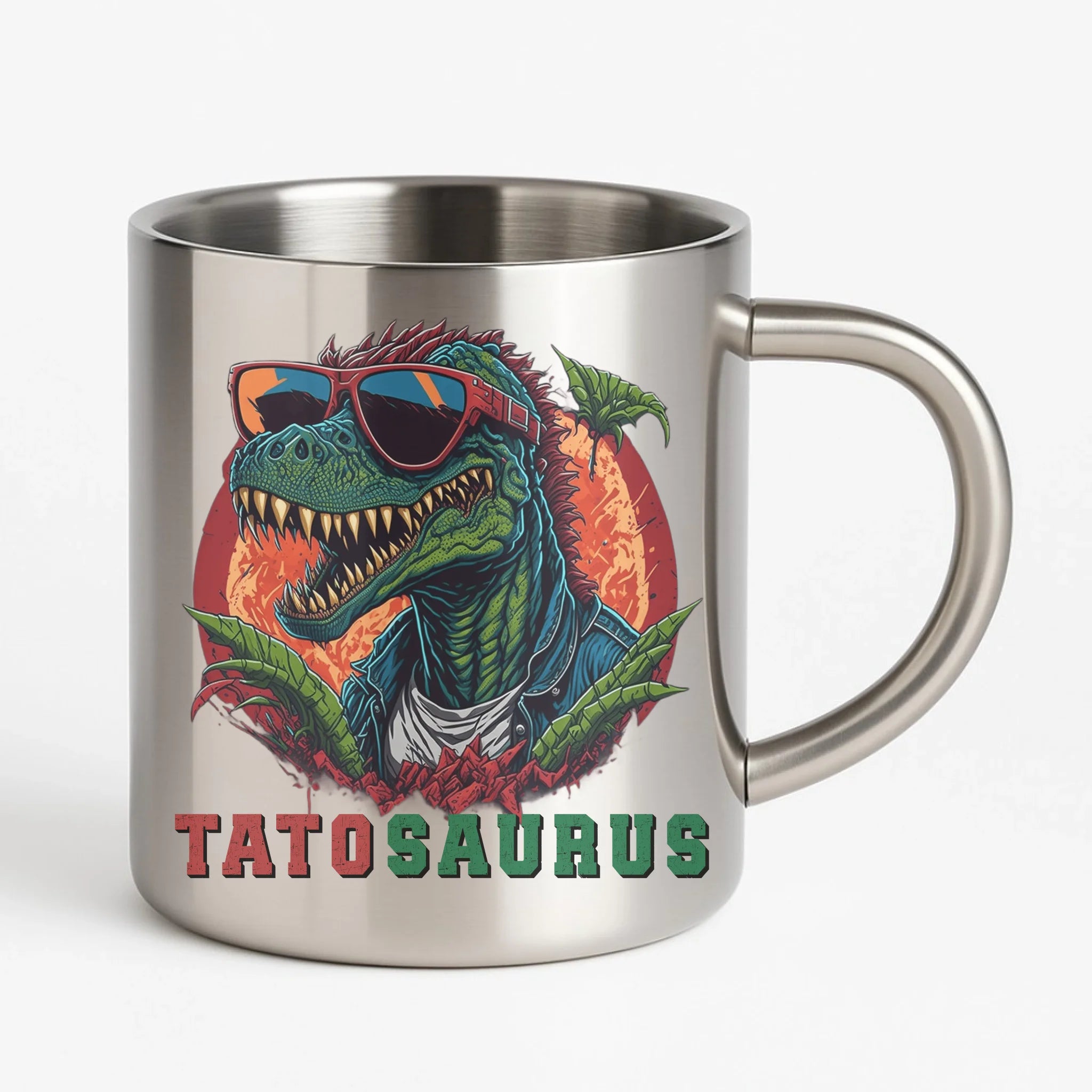 Tatosaurus | Metalowy kubek dla taty DT54 - StoryCups.pl