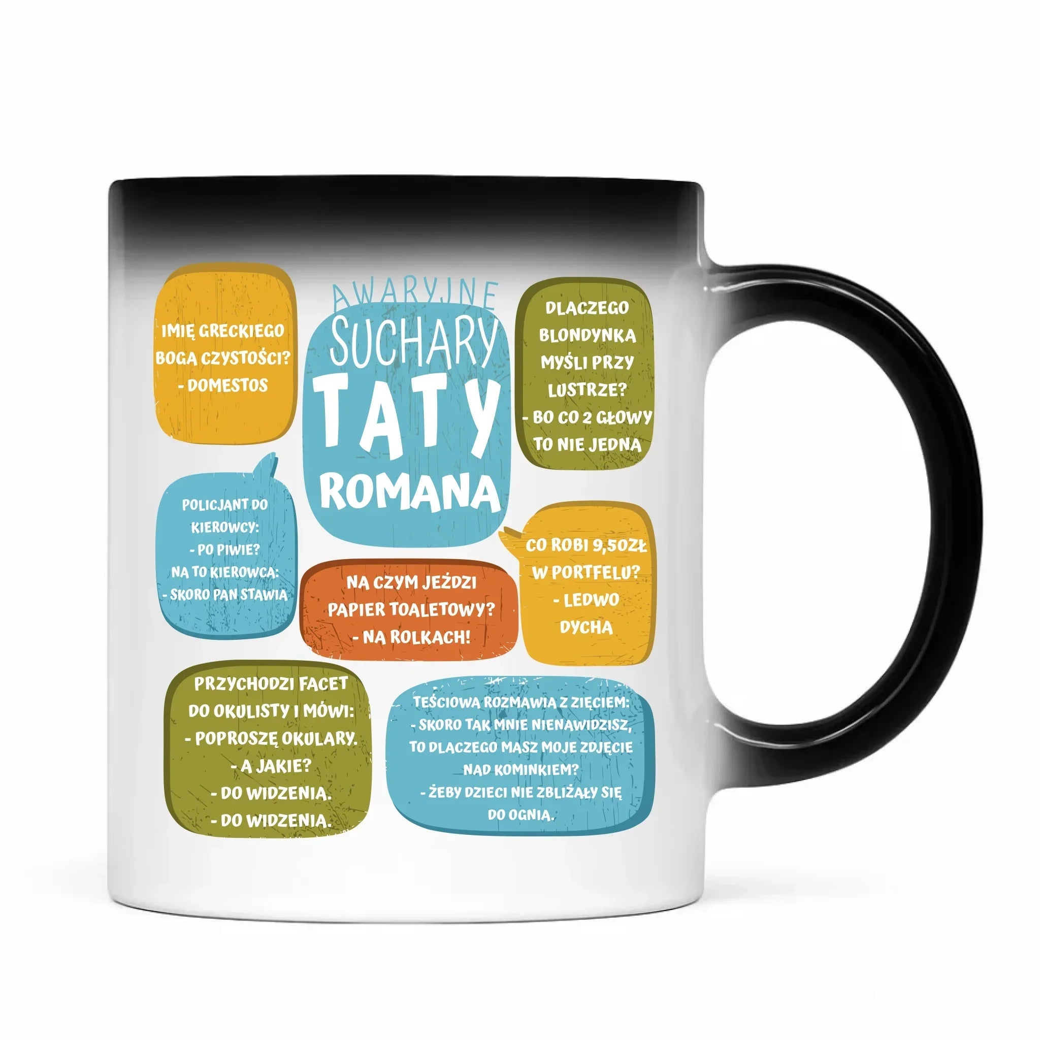 Suchary Taty | Kubek magiczny z nadrukiem na prezent DT55 - StoryCups.pl