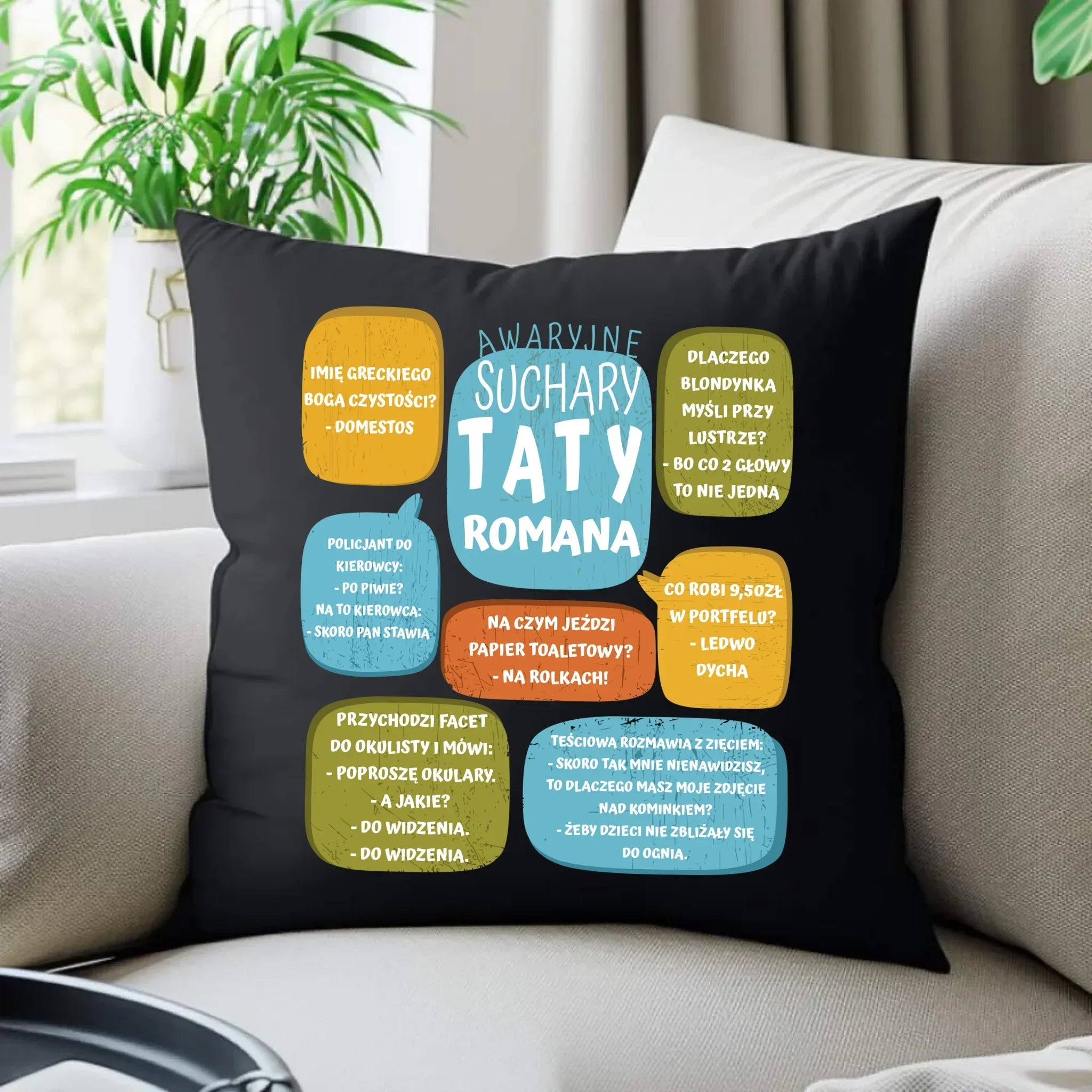 Suchary Taty | Poduszka dekoracyjna na prezent DT55 - StoryCups.pl