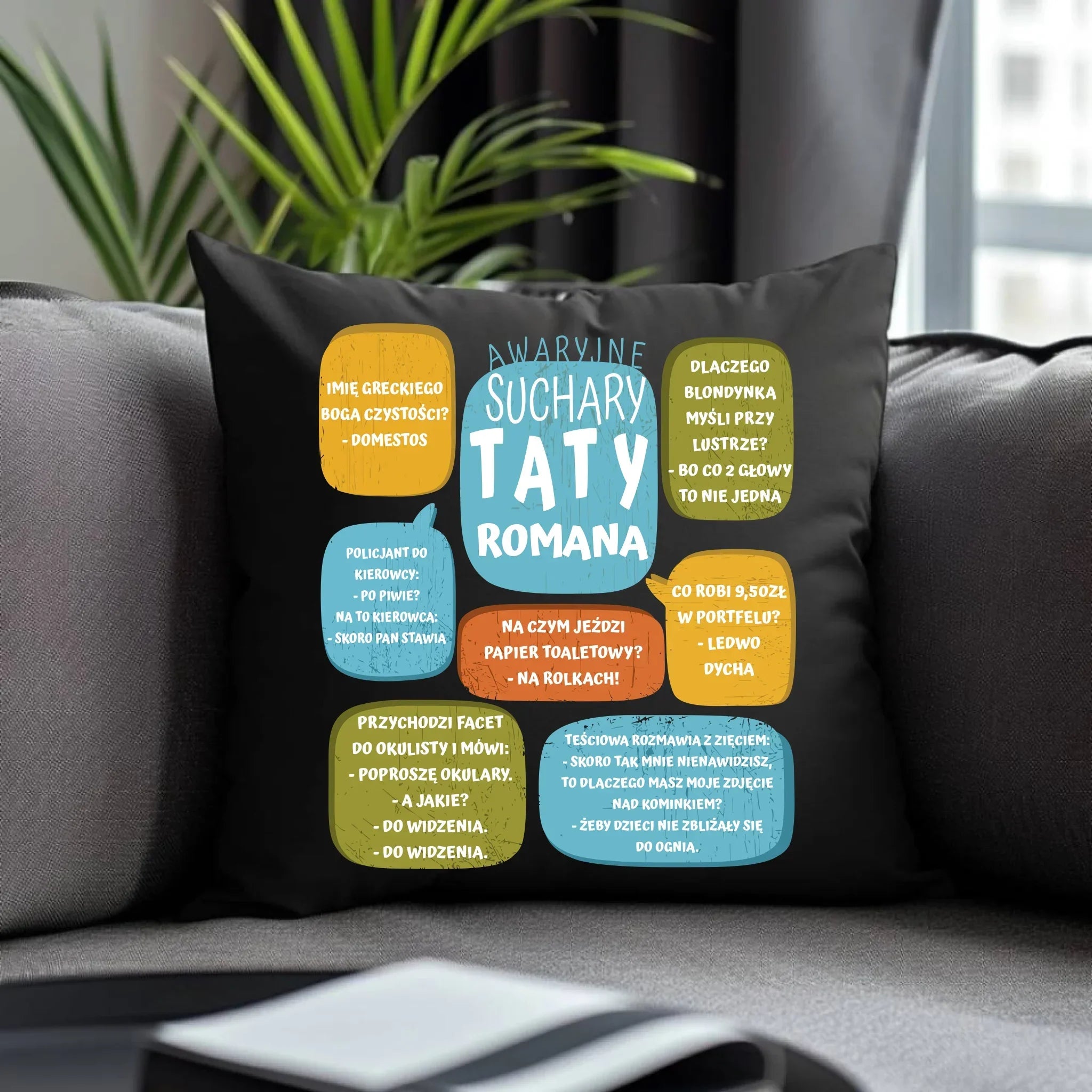 Suchary Taty | Poduszka dekoracyjna na prezent DT55 - StoryCups.pl