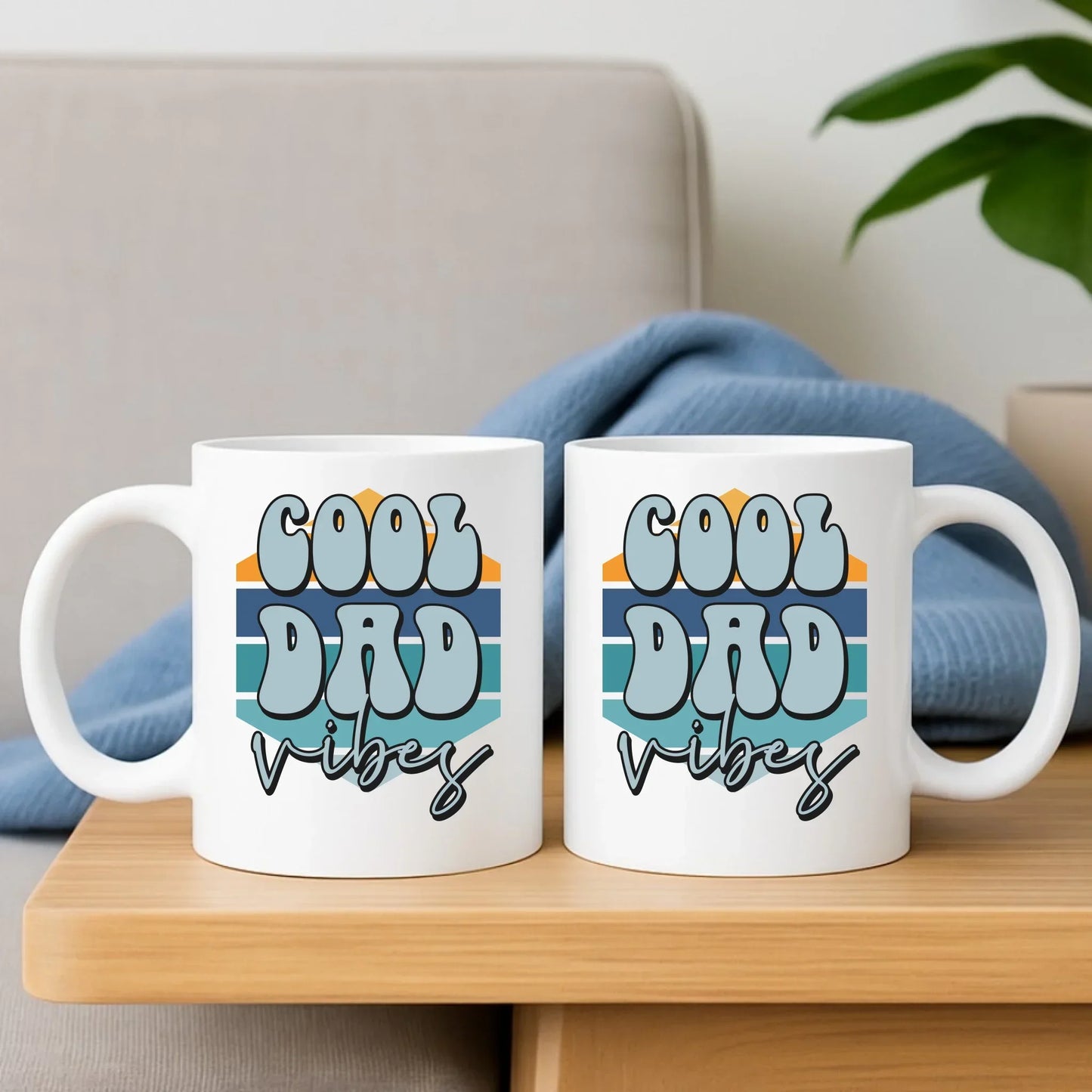 Cool Dad Vibes | Zestaw poduszka i kubek na prezent dla taty DT56 - StoryCups.pl