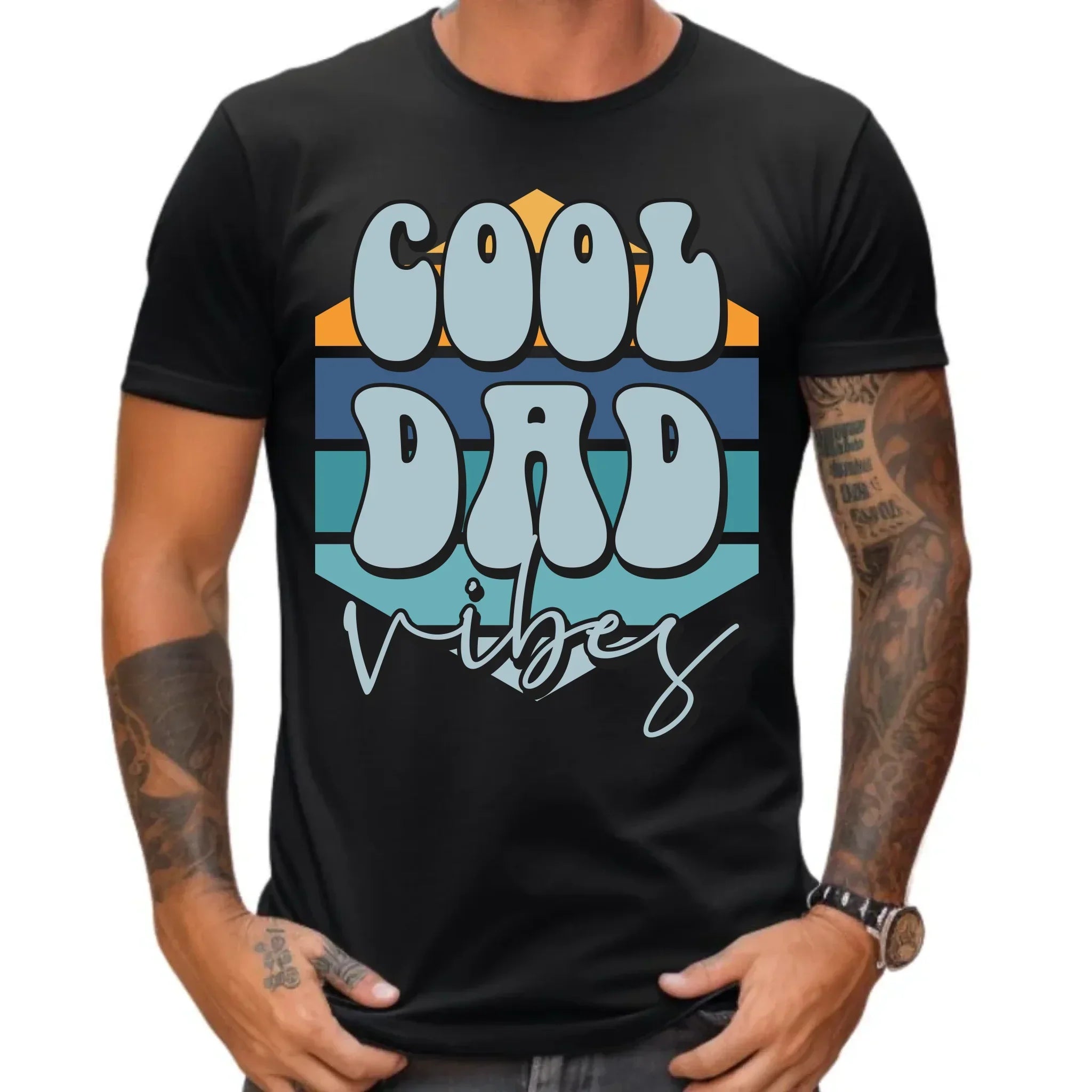 Cool Dad Vibes | Koszulka męska z nadrukiem DT56 - StoryCups.pl