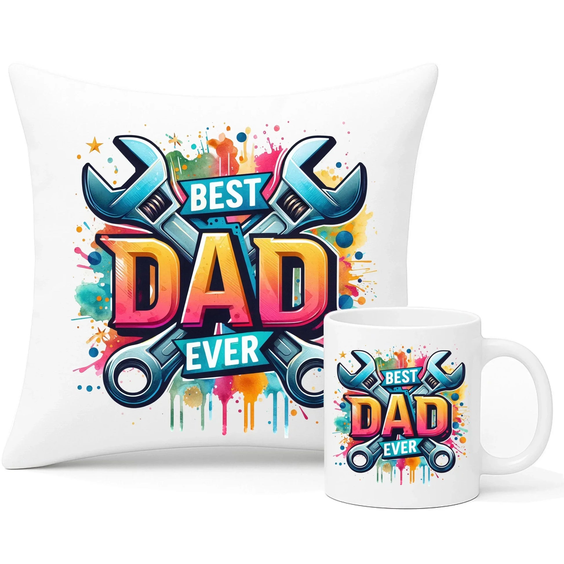 Best Dad Ever | Zestaw poduszka i kubek na prezent dla taty DT58 - StoryCups.pl
